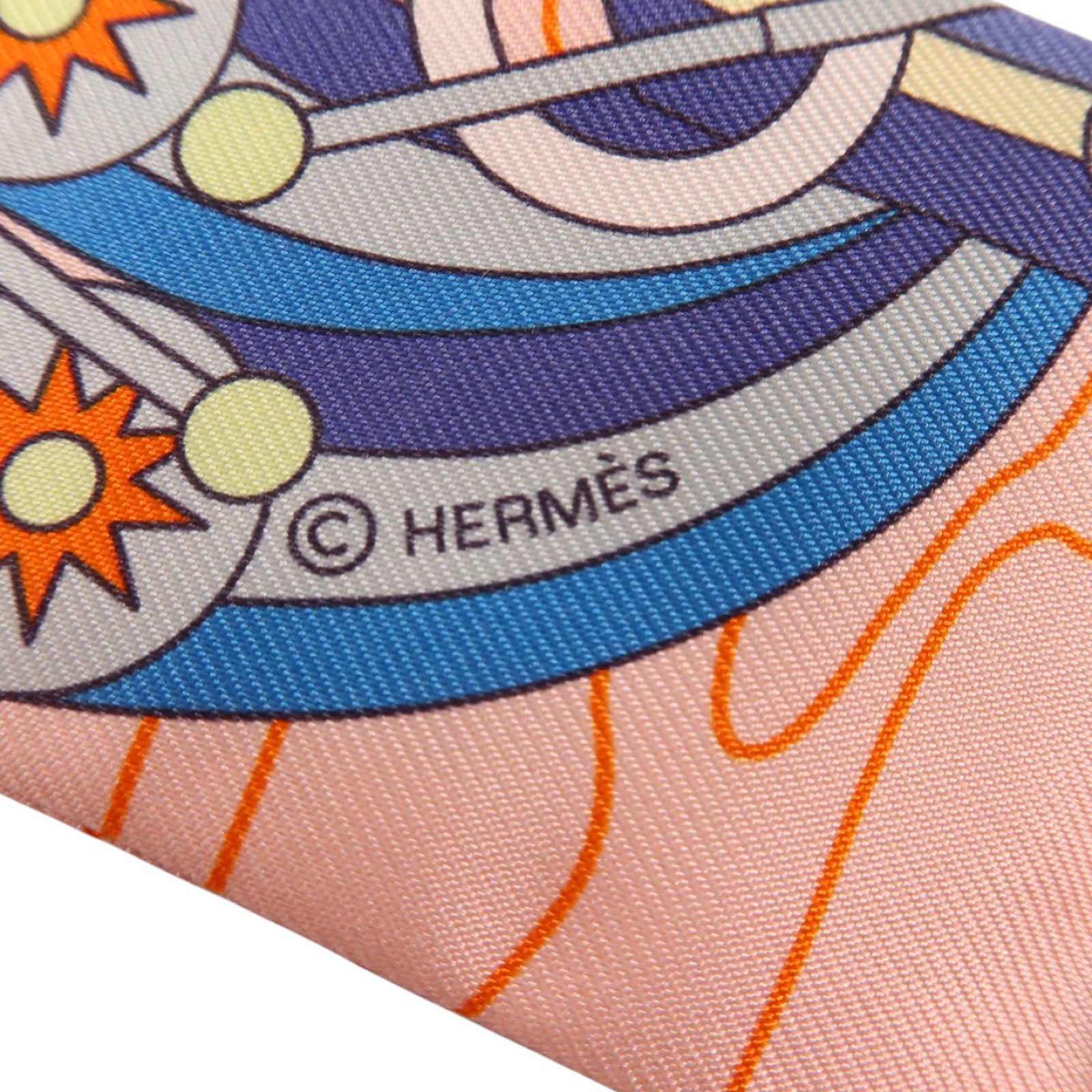 HERMES 絲質Twilly絲巾