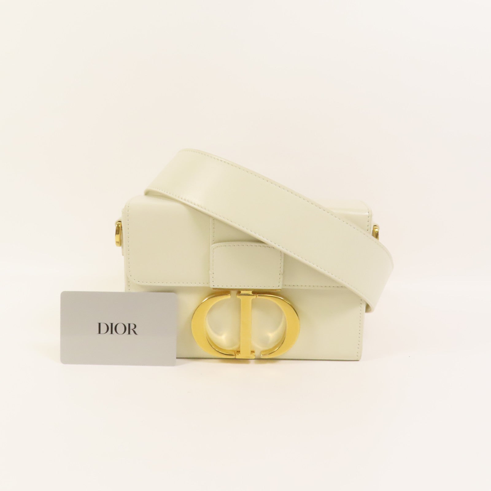 Dior 【激減優惠】牛皮皮革30 Montaigne金扣肩背袋