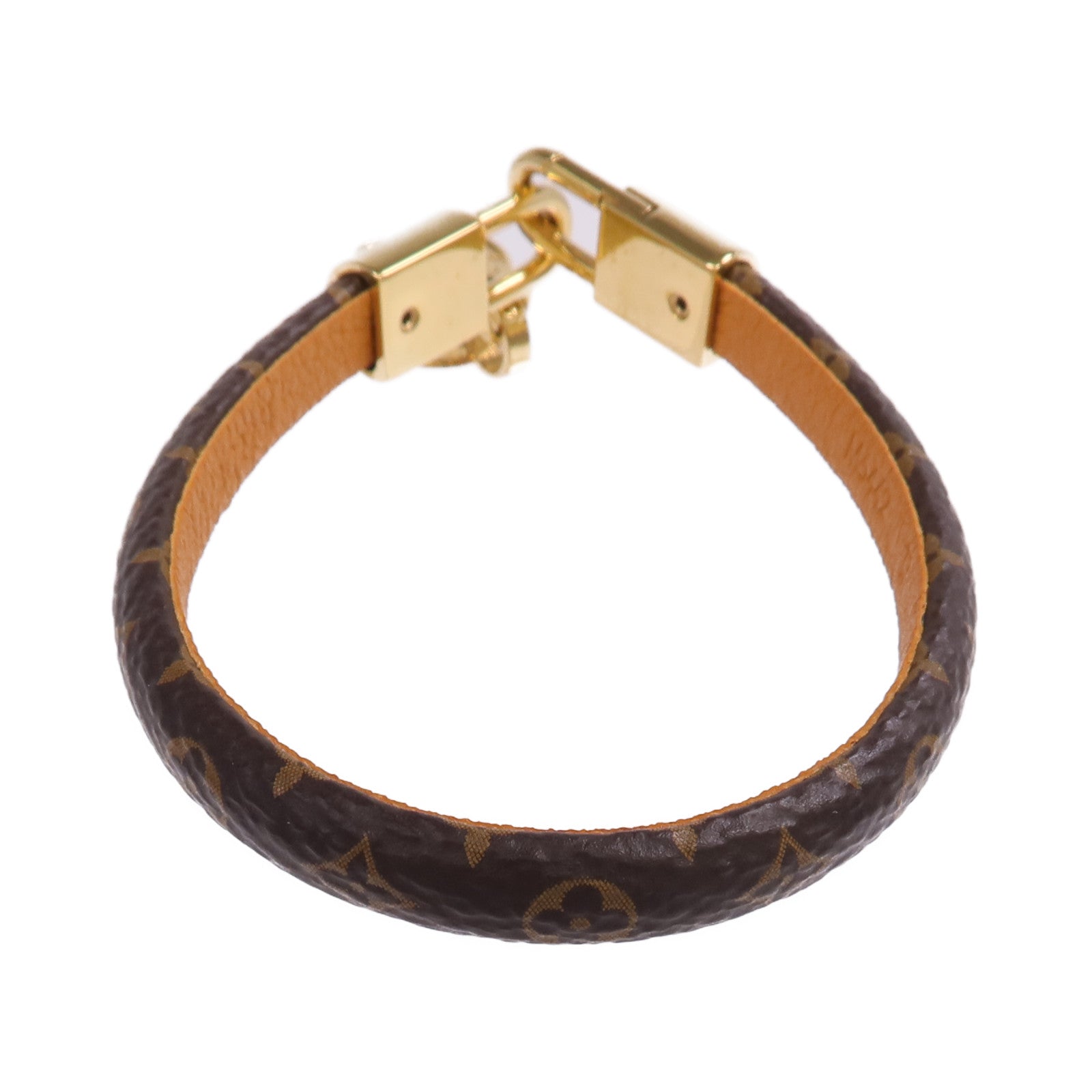LOUIS VUITTON Monogram Tribute Bracelet金扣手帶