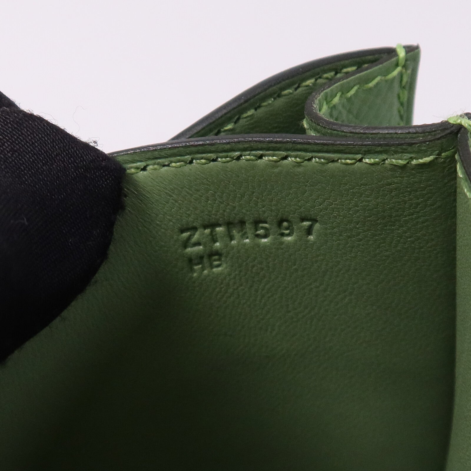 HERMES 【激減優惠】Epsom皮革Constance Mini金扣手挽肩背兩用袋Vert Criquet