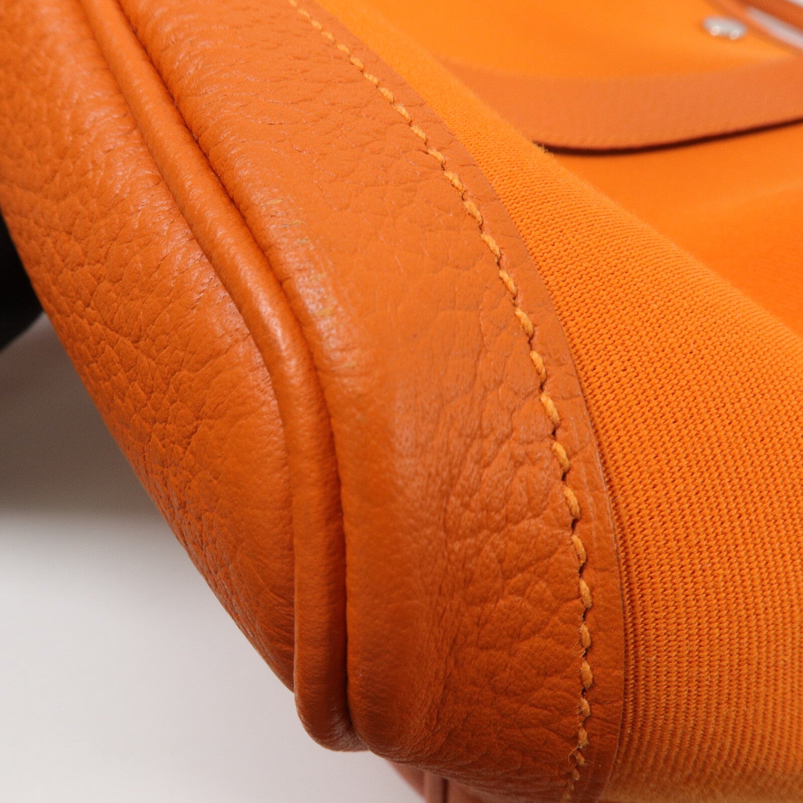 HERMES 帆布Garden Party PM手挽袋Orange