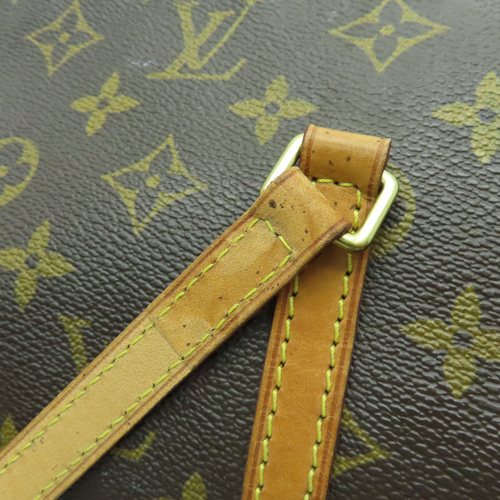 LOUIS VUITTON 【清倉大減價】Monogram Papillon GM金扣肩背袋啡色