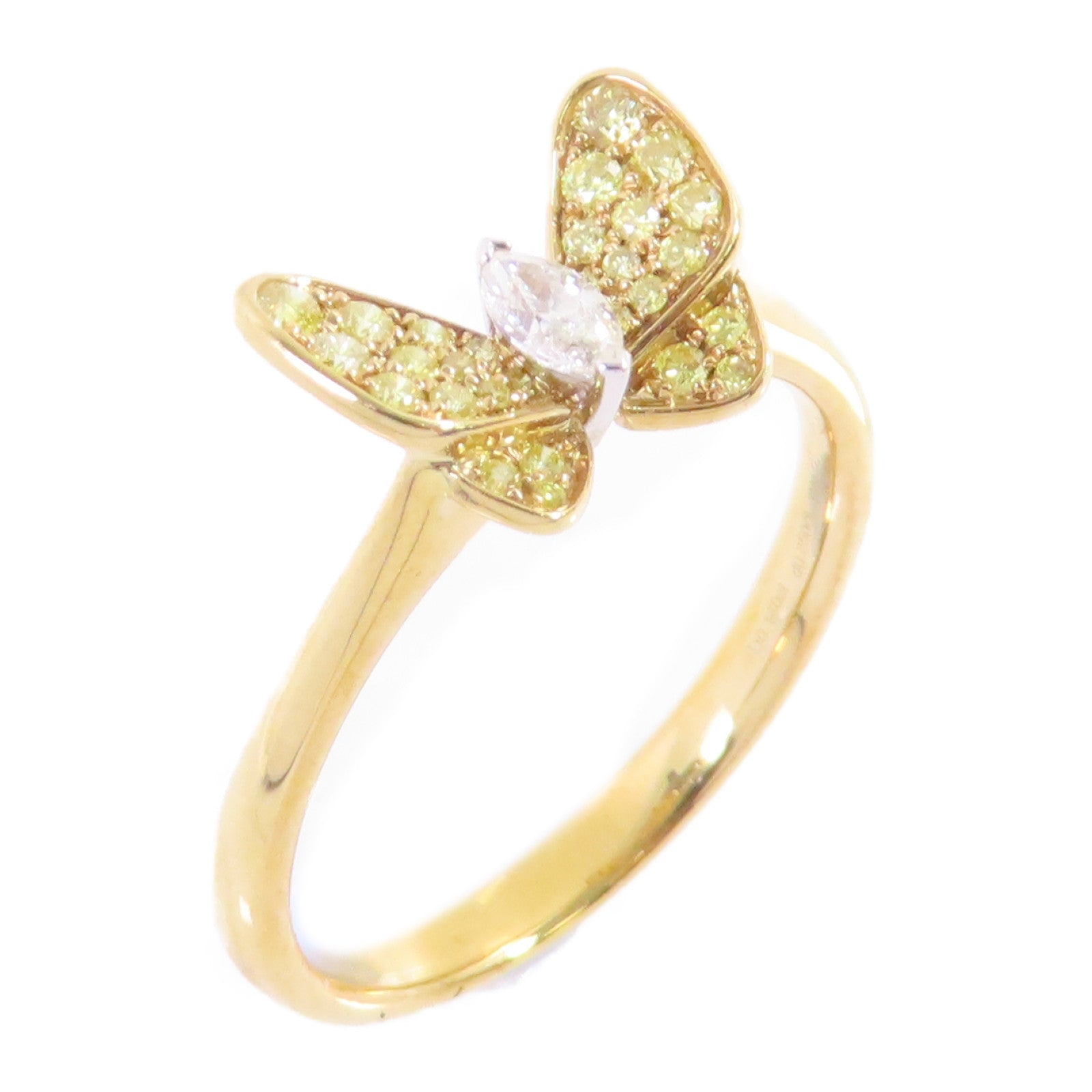 JEWELRY Diamond Yellow Diamond Ring US#9.25 18K Yellow Gold
