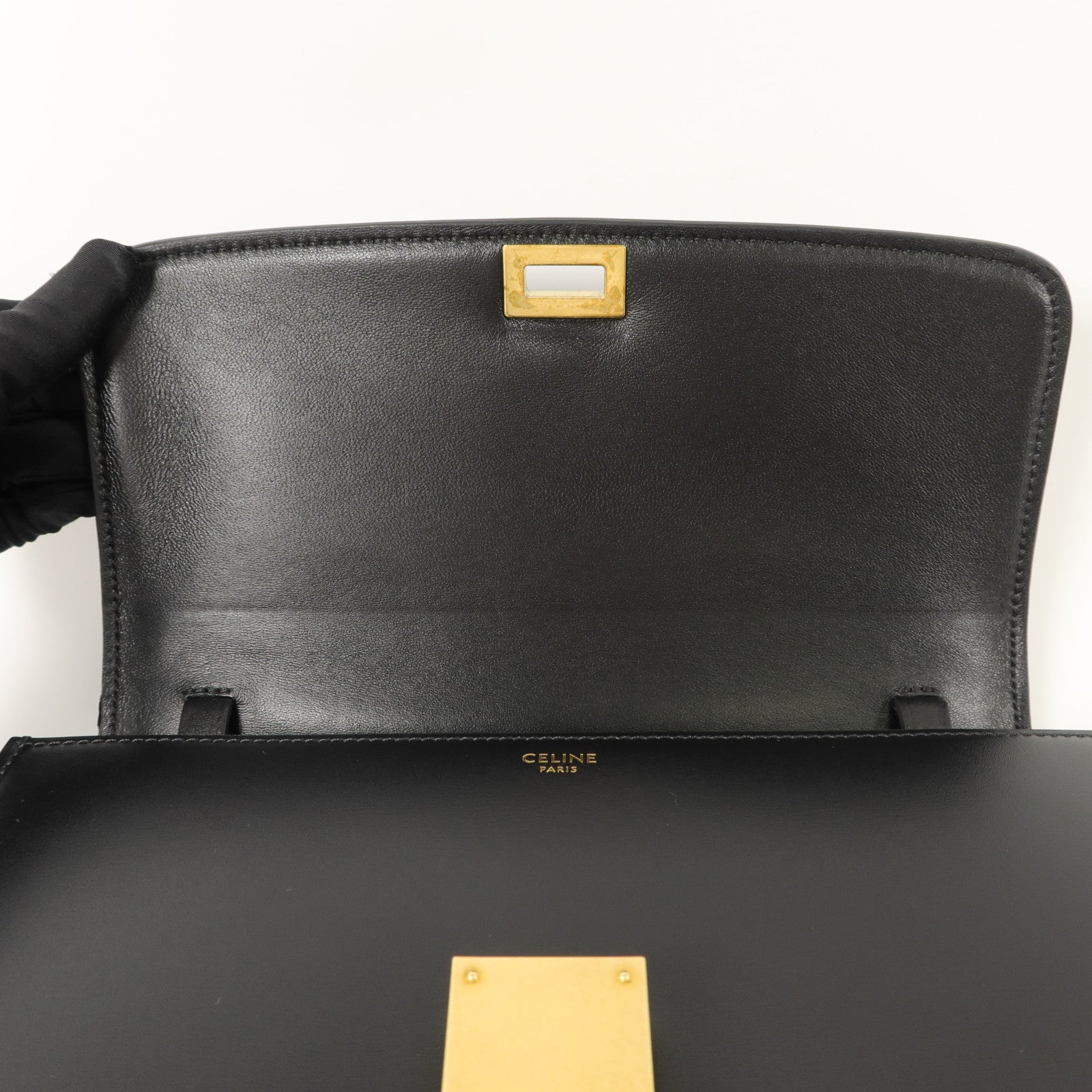 CELINE 牛皮皮革Classic Box Medium肩背袋