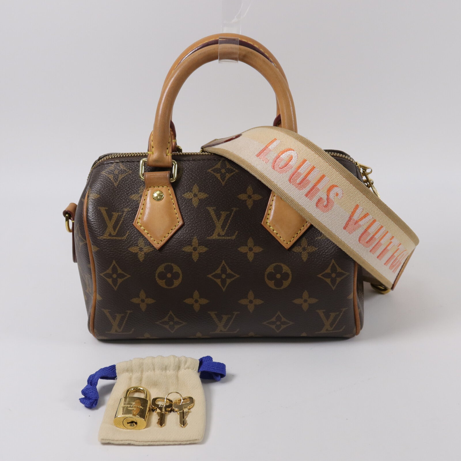 LOUIS VUITTON Monogram Speedy Bandouliere 20手挽肩背兩用袋