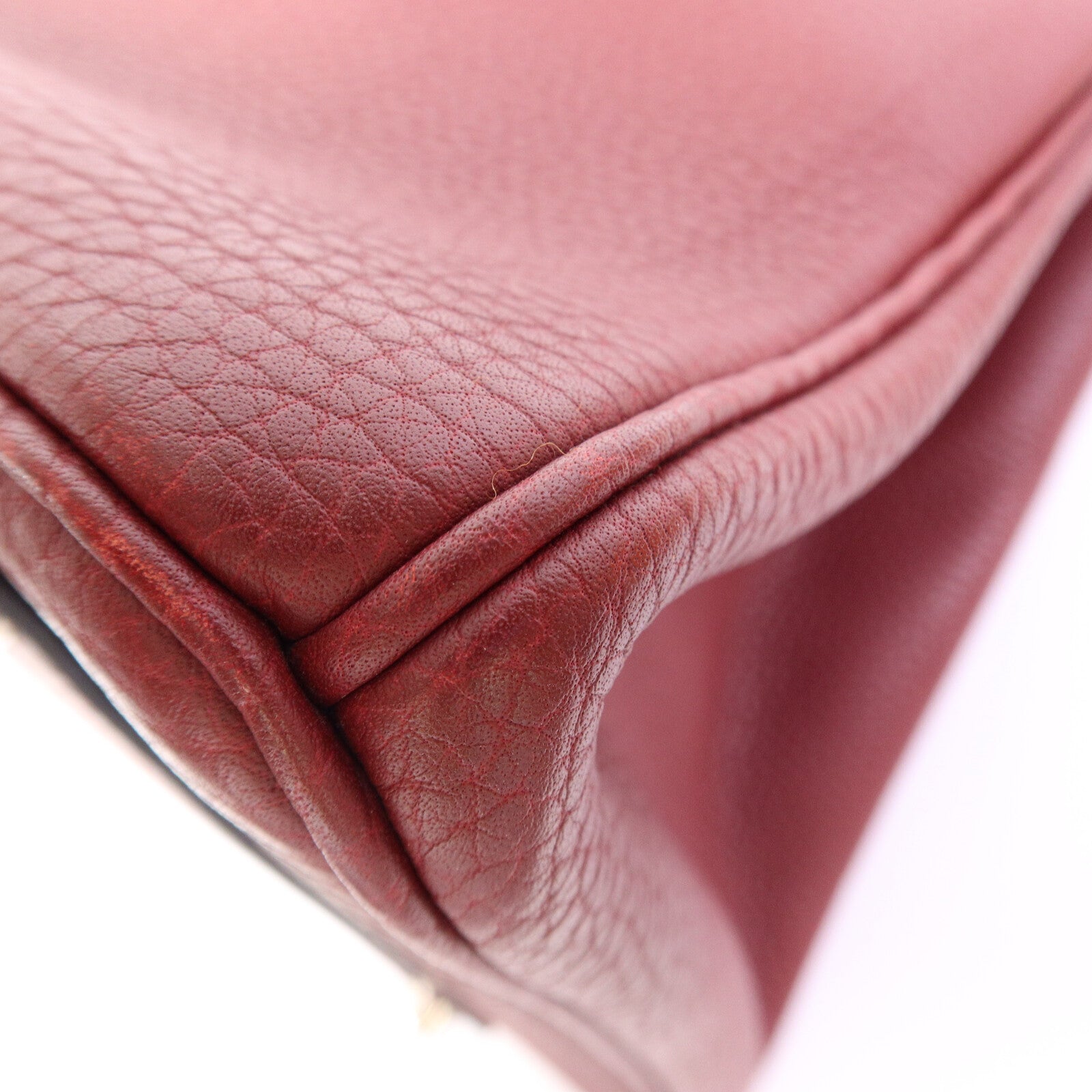 HERMES Togo皮革Birkin 35手挽袋Rouge H Buffalo