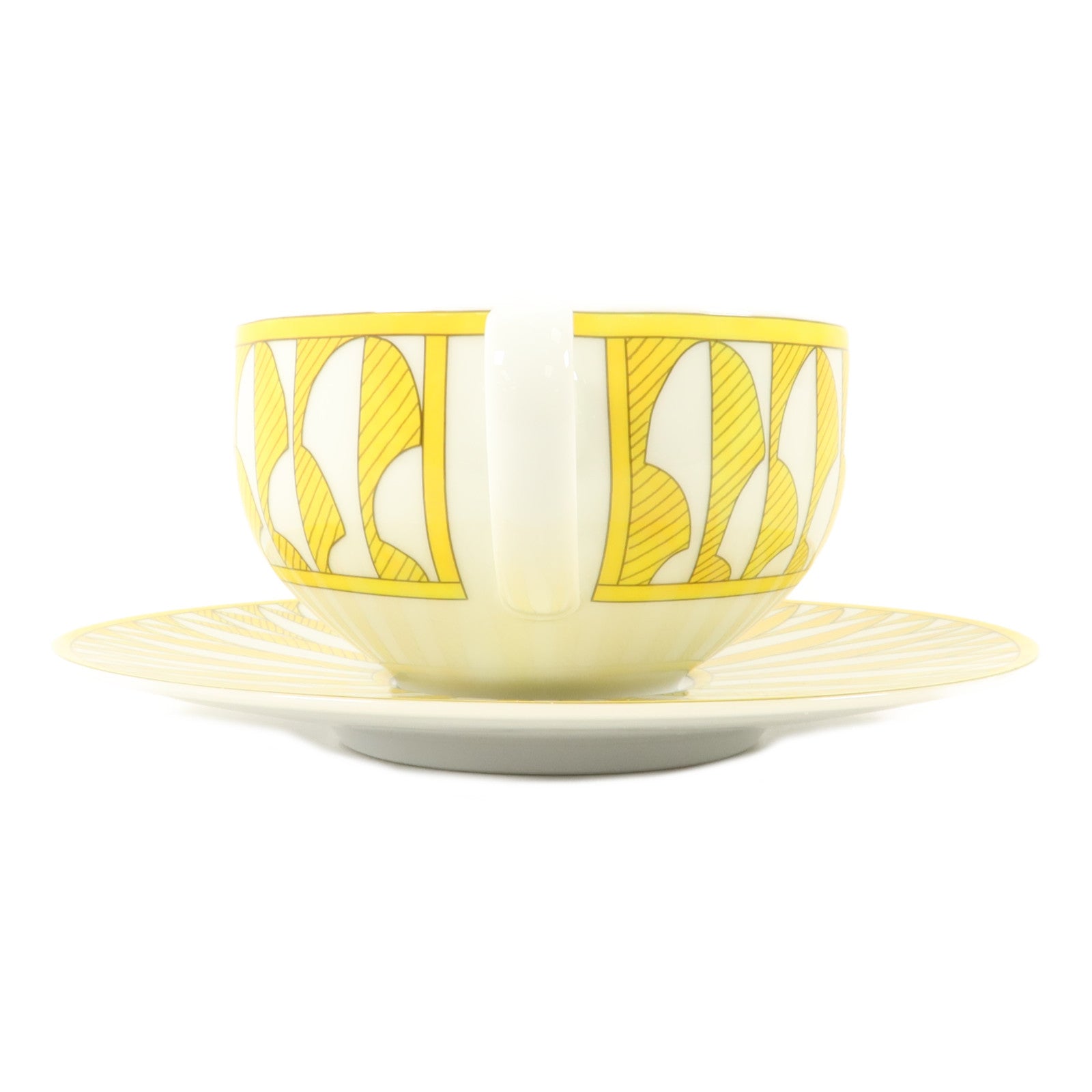 HERMES 瓷器Soleil D Hermes Teacup And Saucer茶杯和茶碟