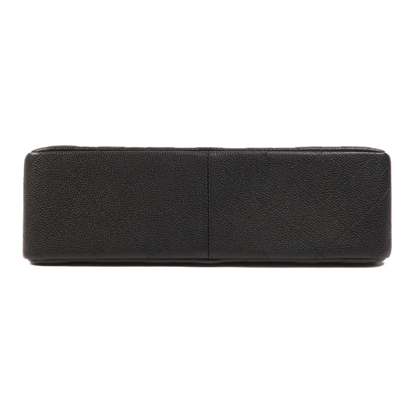 CHANEL 牛皮皮革Large Classic銀扣鏈帶肩背袋