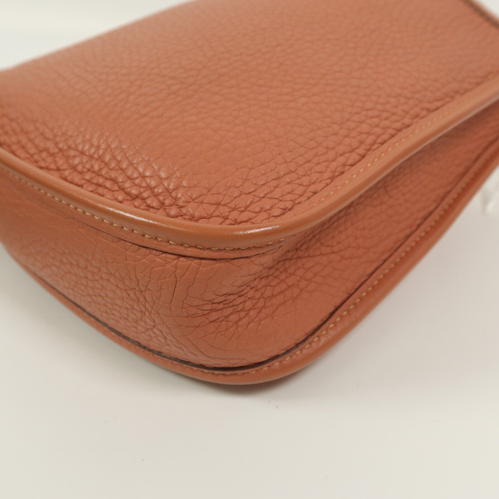 HERMES Clemence皮革Evelyne TPM肩背袋Rose Tea