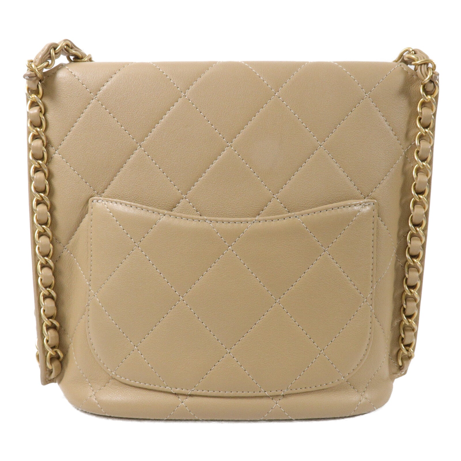 CHANEL 牛皮皮革Chain Shoulder Bag鏈帶肩背袋