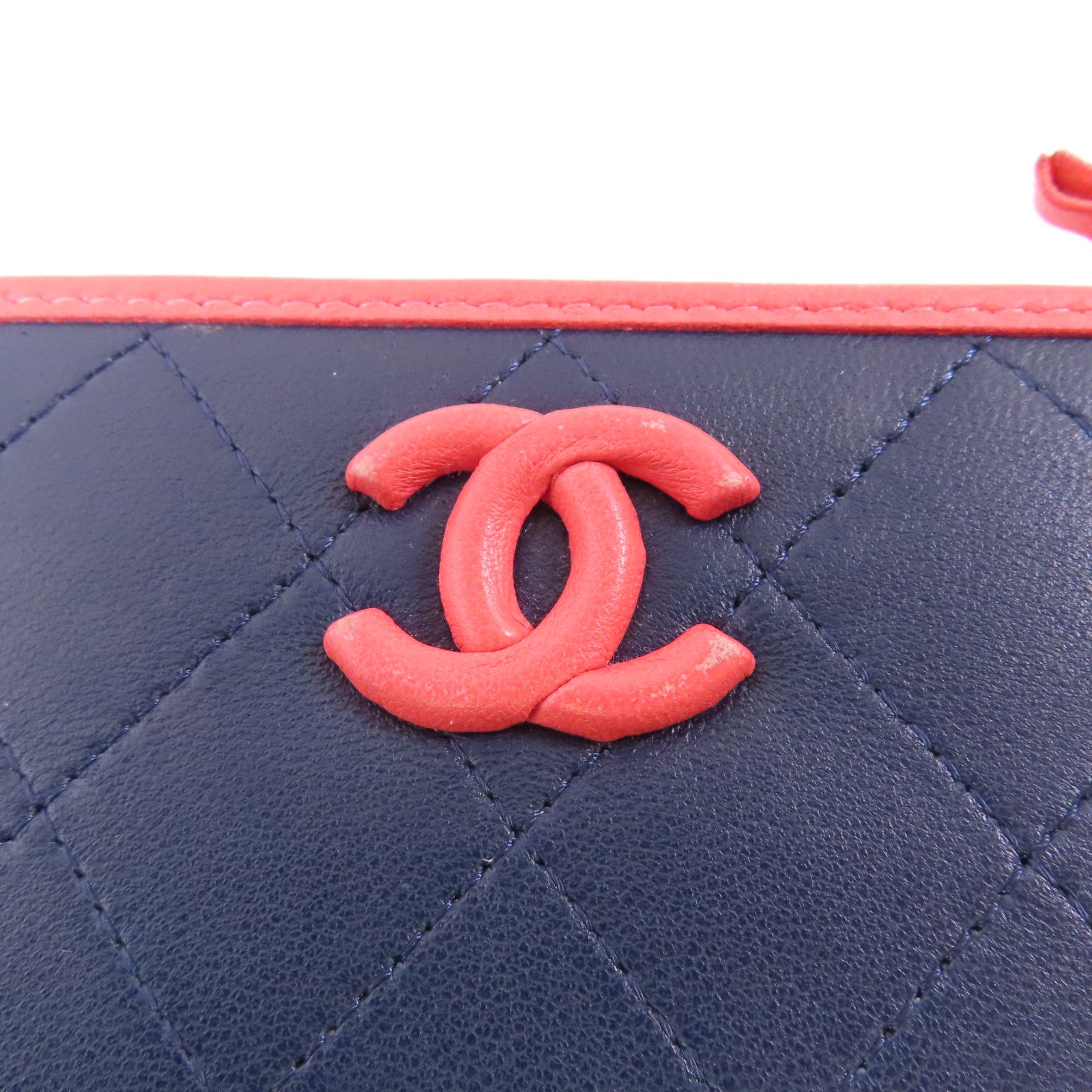 CHANEL 牛皮皮革Wallet銀扣錢包