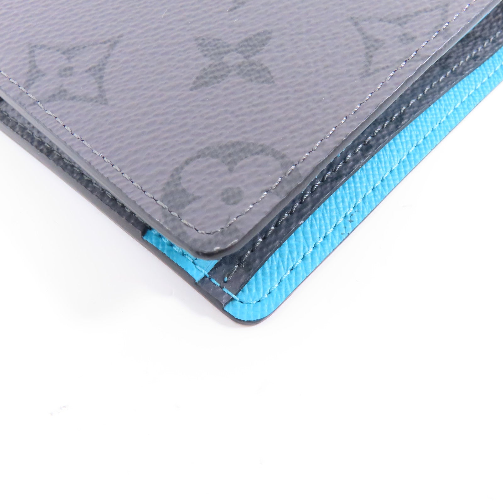 LOUIS VUITTON Monogram Eclipse Reverse Wallet錢包灰色/藍色