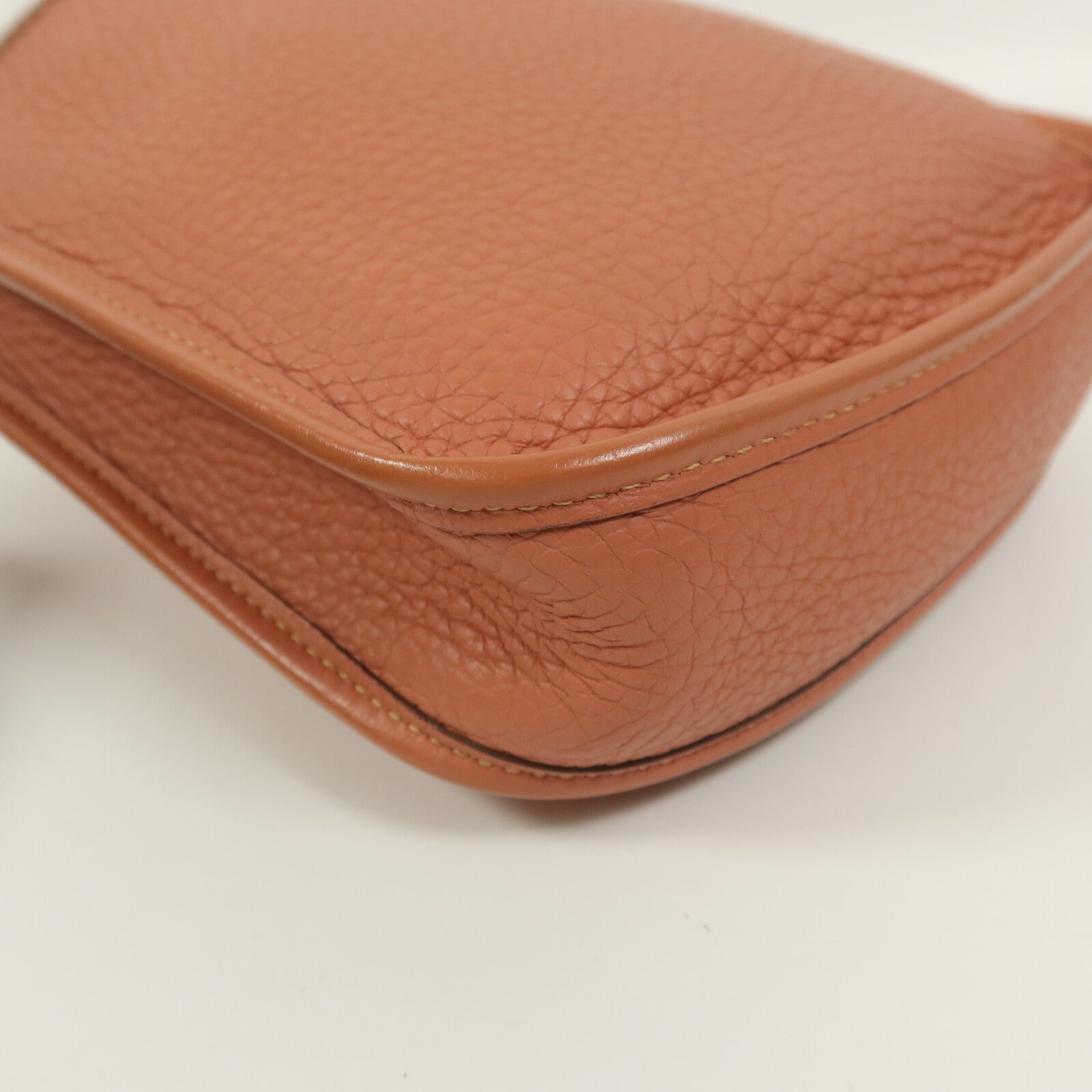 HERMES Clemence皮革Evelyne TPM肩背袋Rose Tea