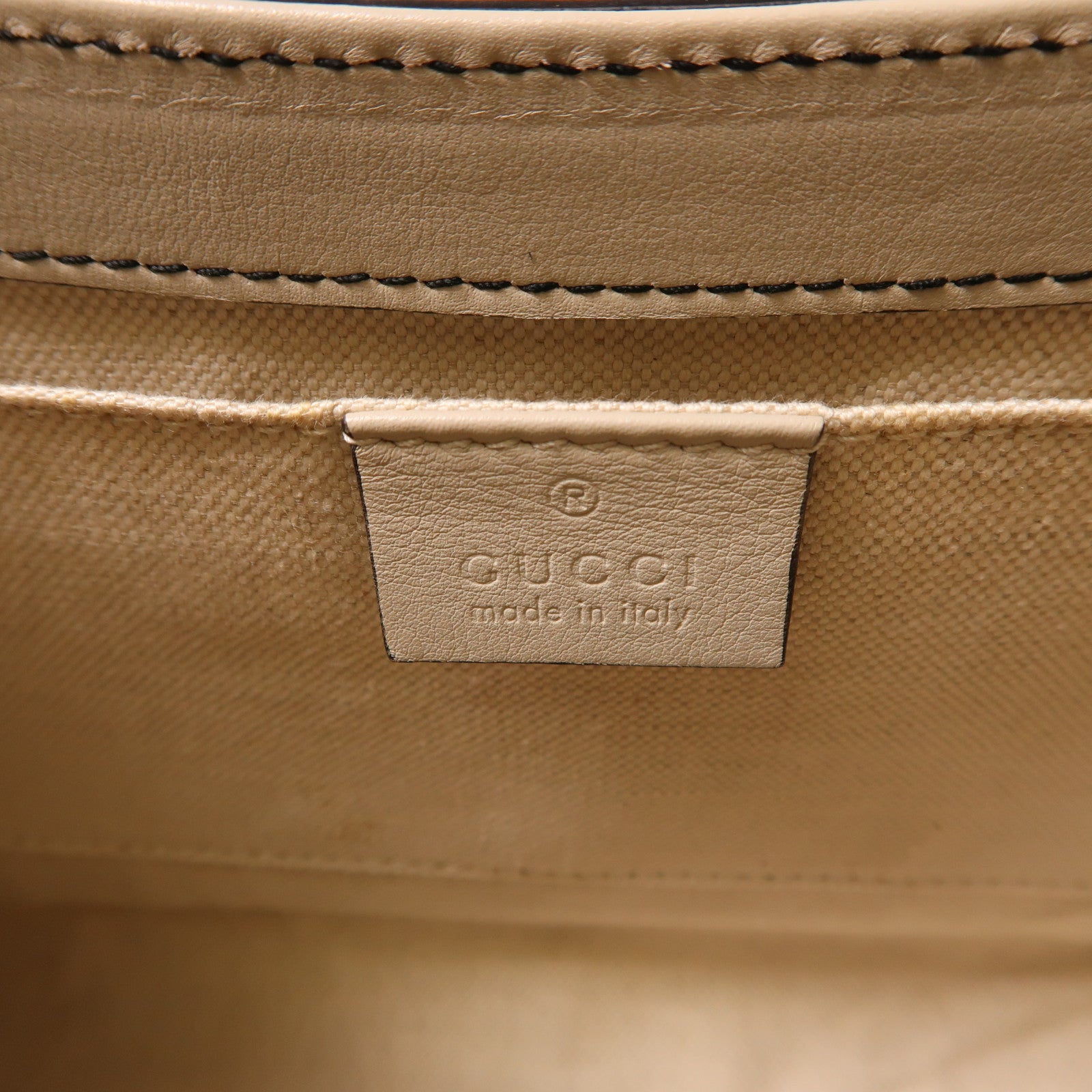 GUCCI 皮革Chain Shoulder金扣鏈帶肩背袋