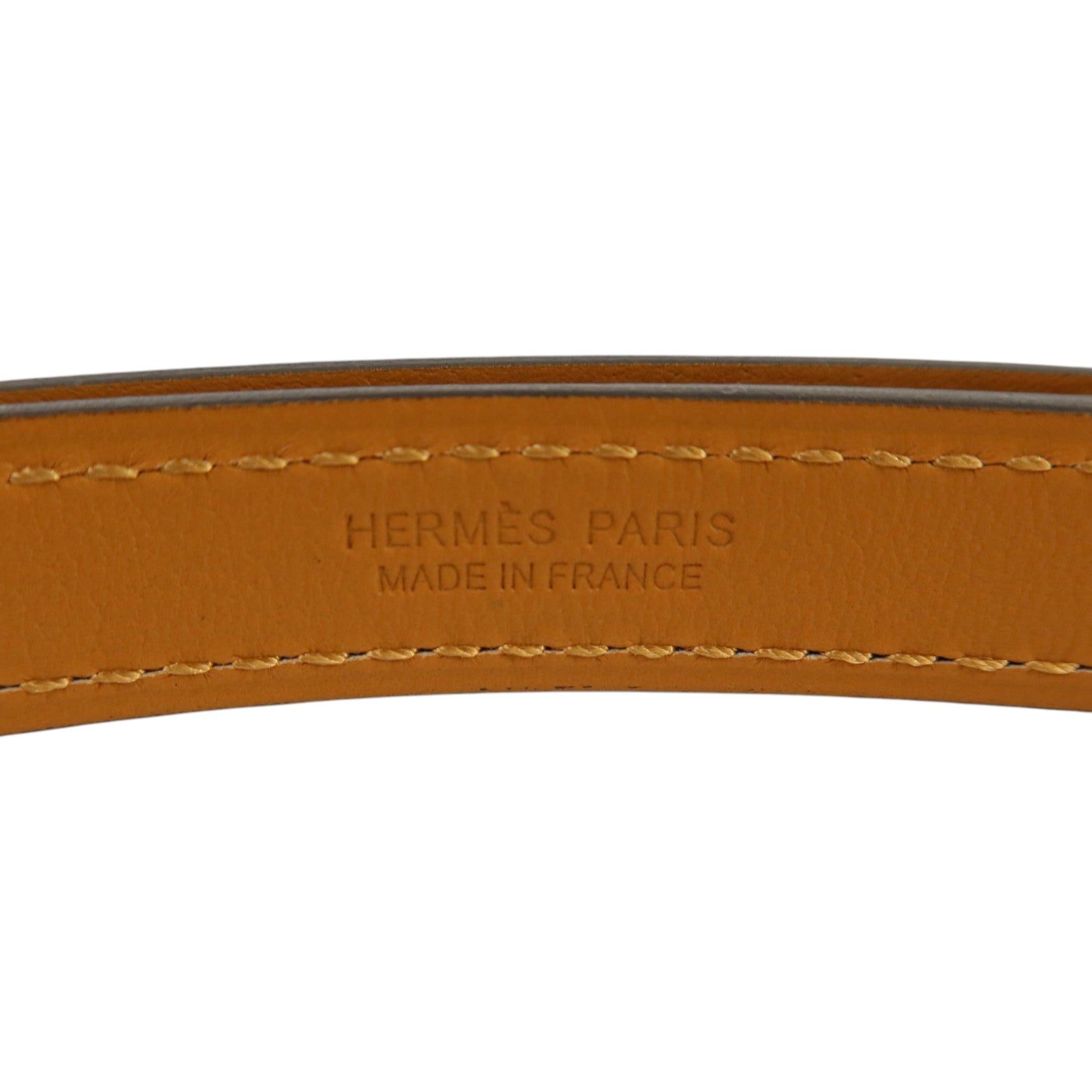 HERMES Epsom皮革Belt金扣皮革Noir