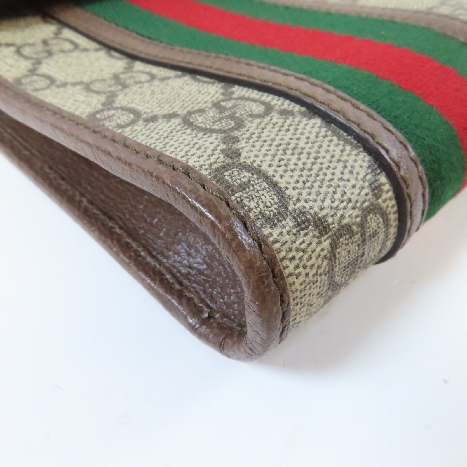 GUCCI 【激減優惠】塗層帆布Ophidia GG Mini Shoulder Bag金扣肩背袋啡色