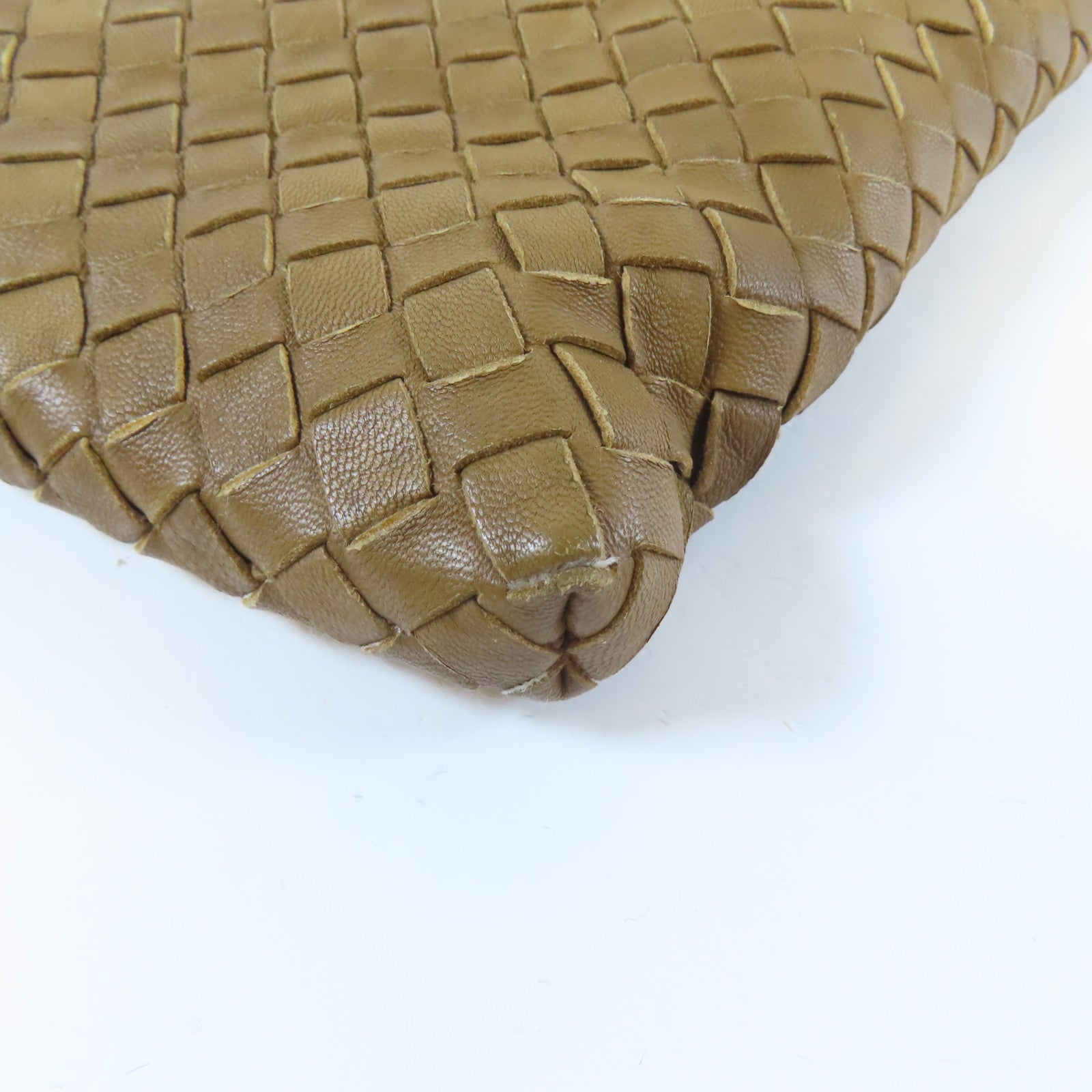 BOTTEGA VENETA 織紋皮革Shoulder Bag肩背袋啡色