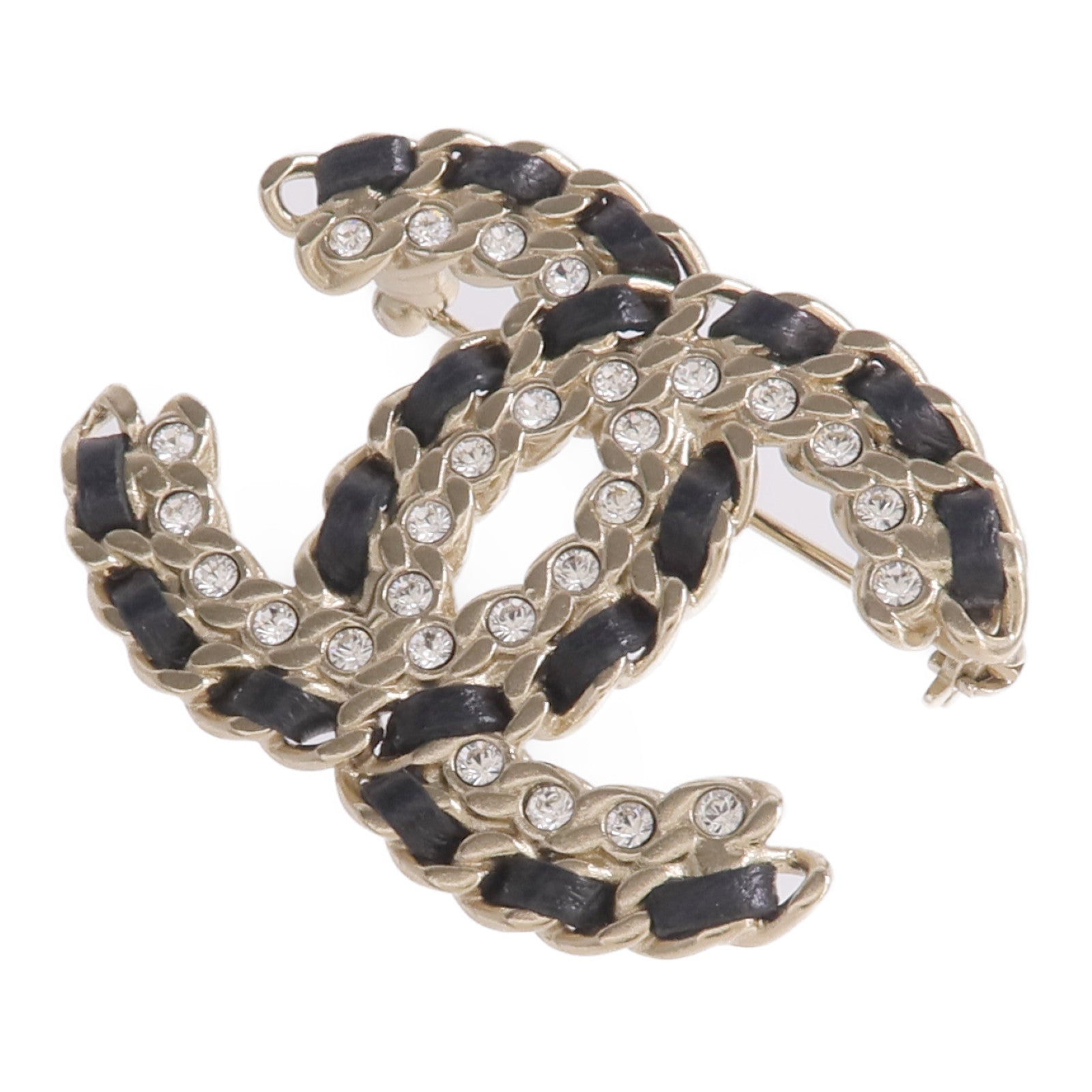 CHANEL 金屬/羊皮皮革Alure CC Chain Brooch胸針