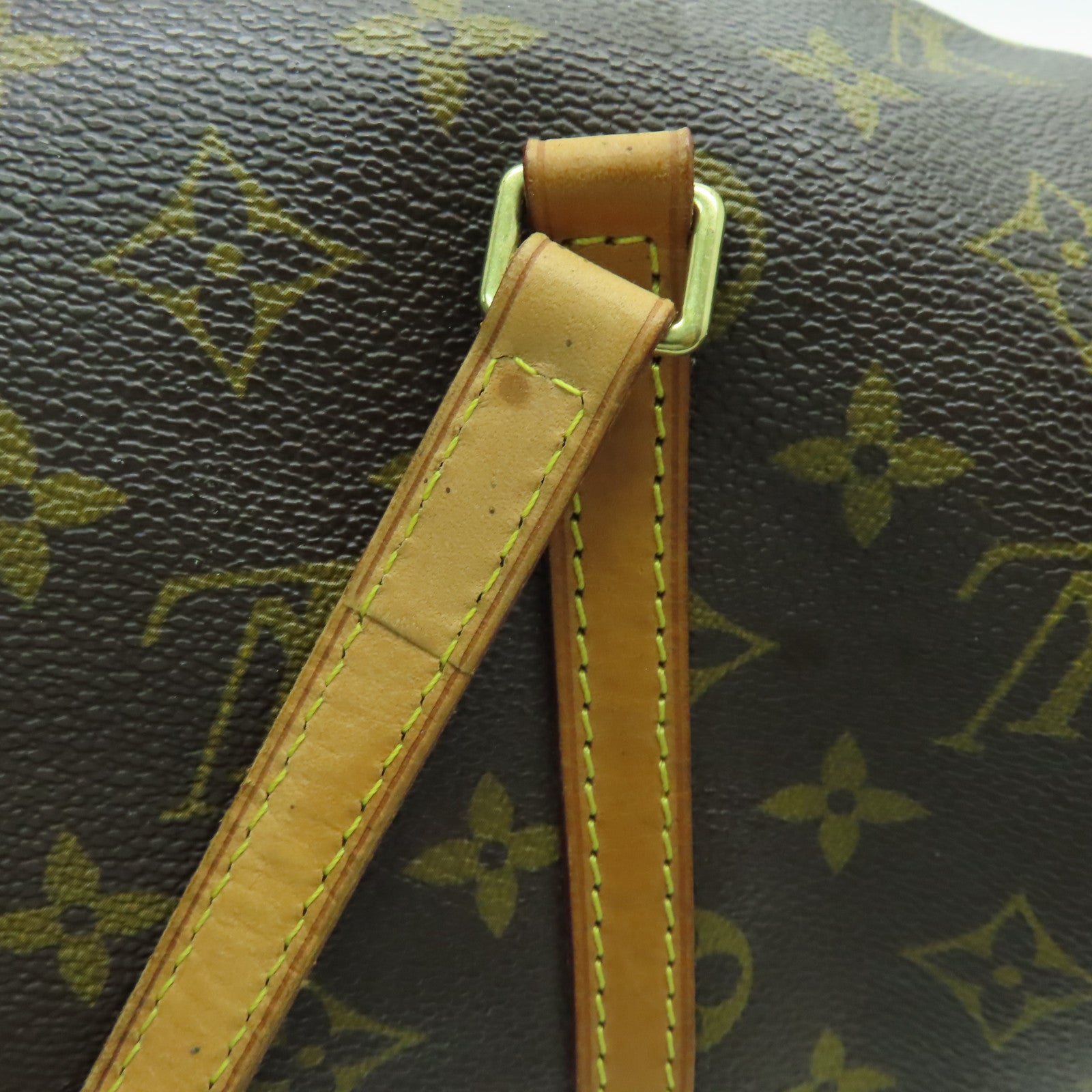 LOUIS VUITTON 【清倉大減價】Monogram Papillon GM金扣肩背袋啡色