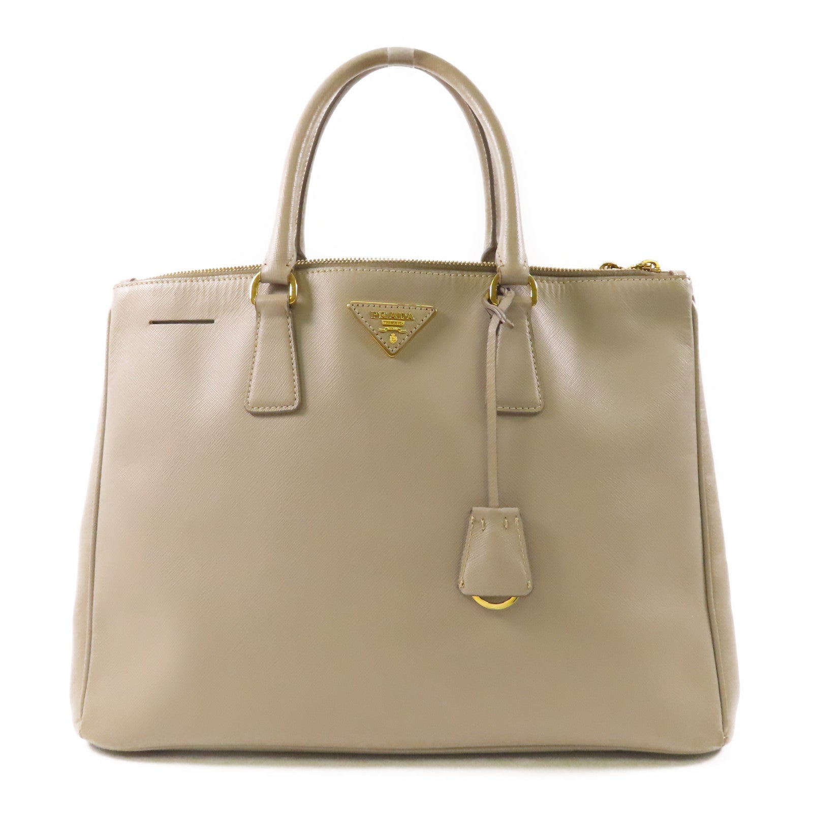 PRADA 牛皮皮革Hand Bag金扣手挽袋