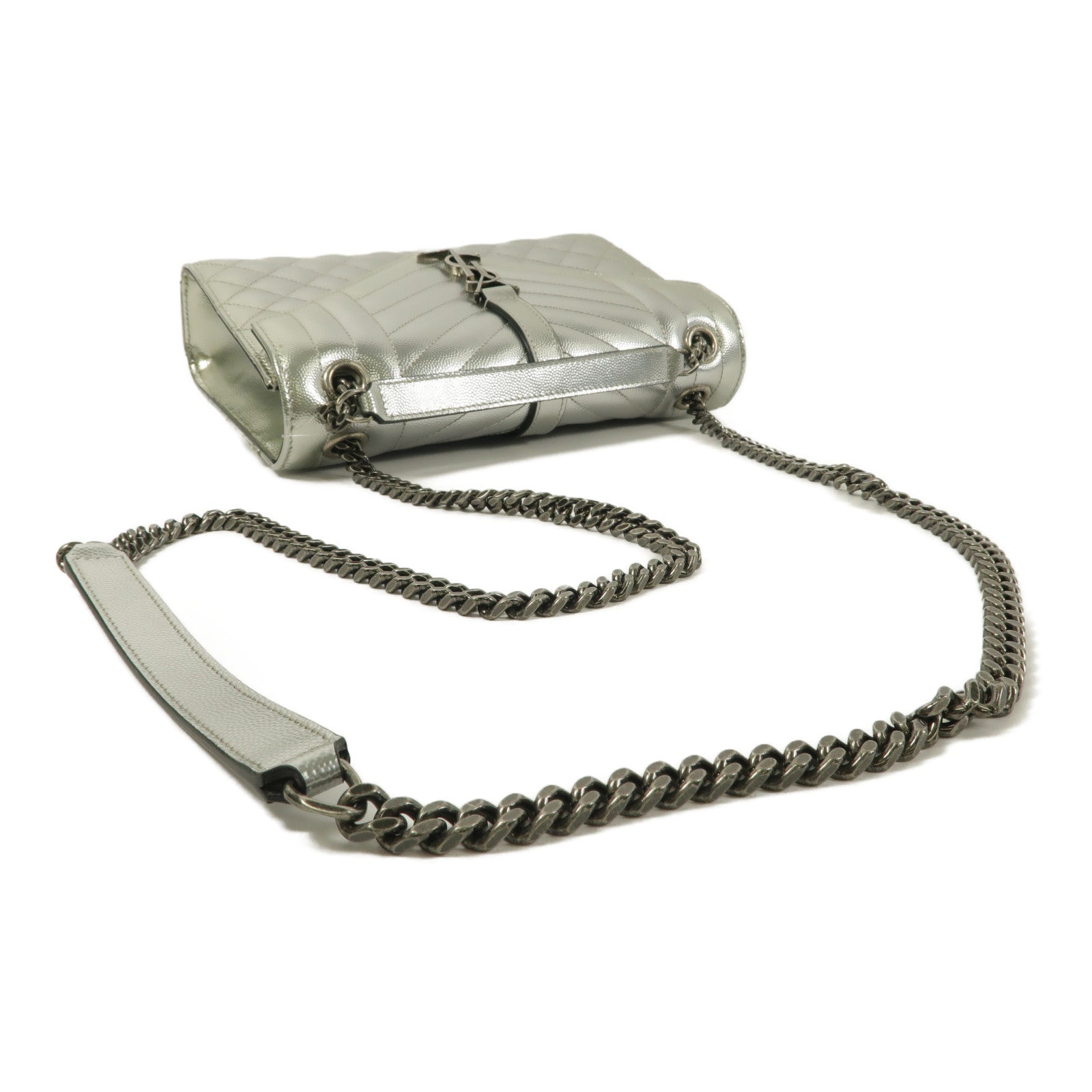 SAINT LAURENT 牛皮皮革Envelope Chain Bag Medium鏈帶肩背袋
