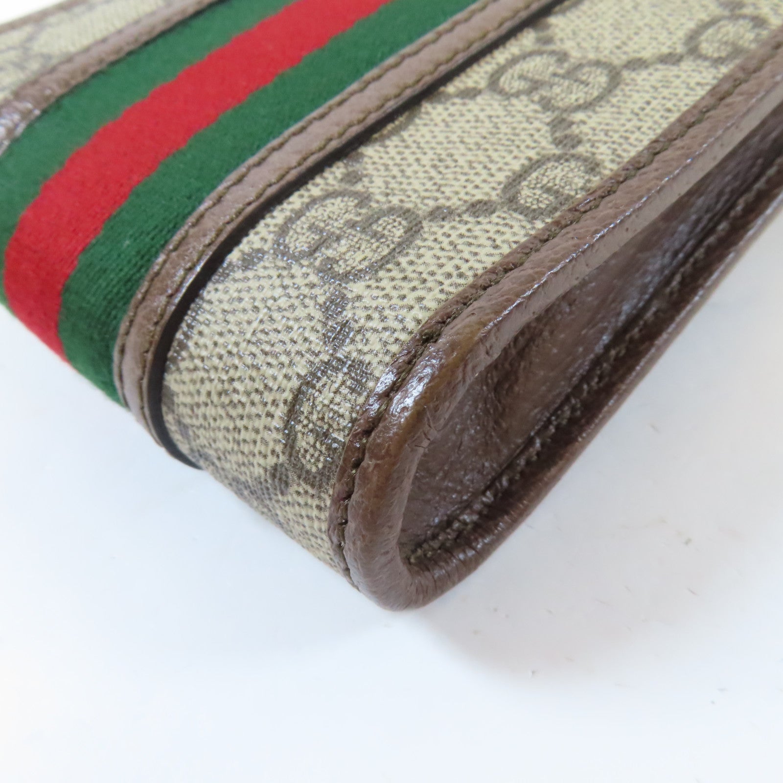 GUCCI 【激減優惠】塗層帆布Ophidia GG Mini Shoulder Bag金扣肩背袋啡色