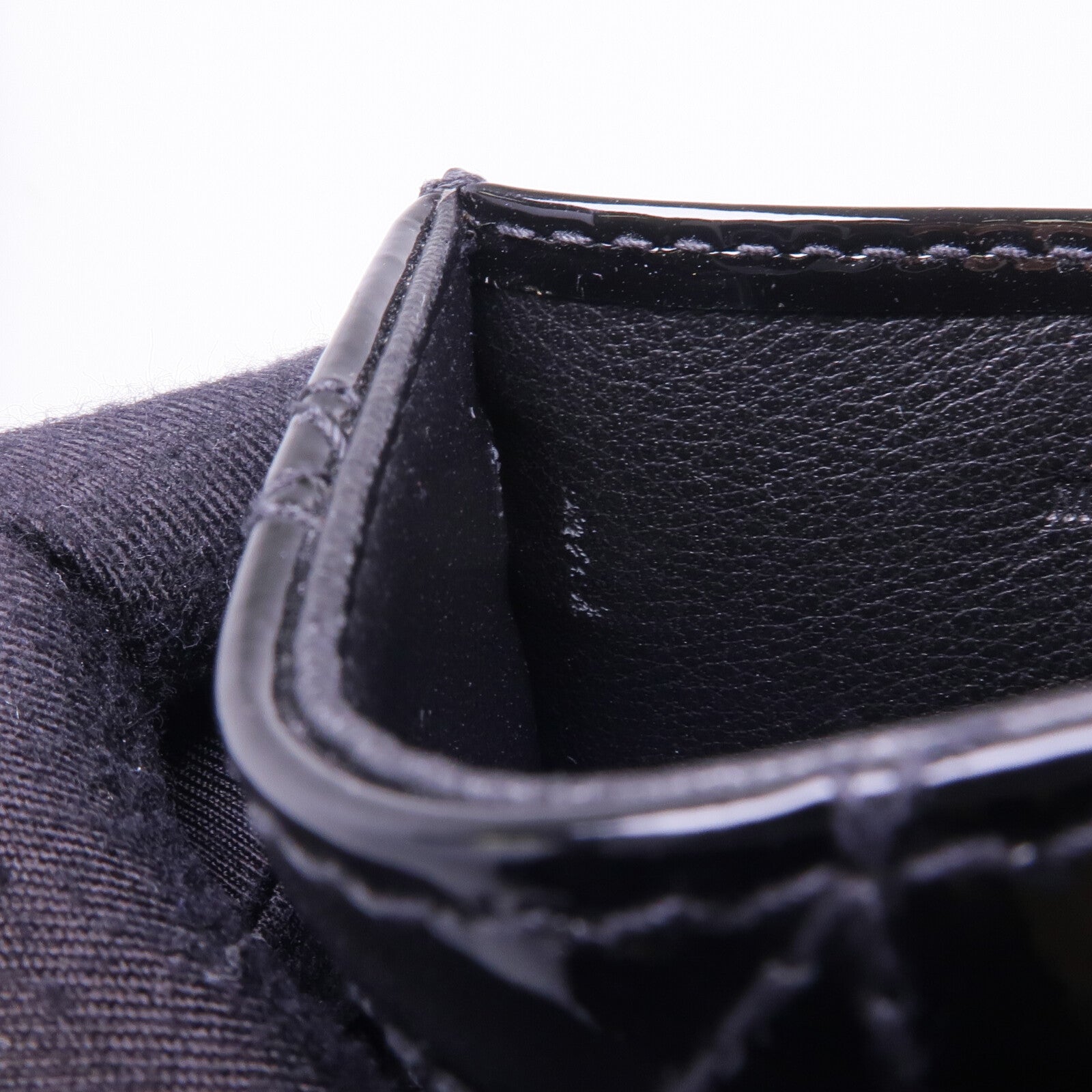 Dior 漆皮皮革Lady Dior Card Case金扣卡片套