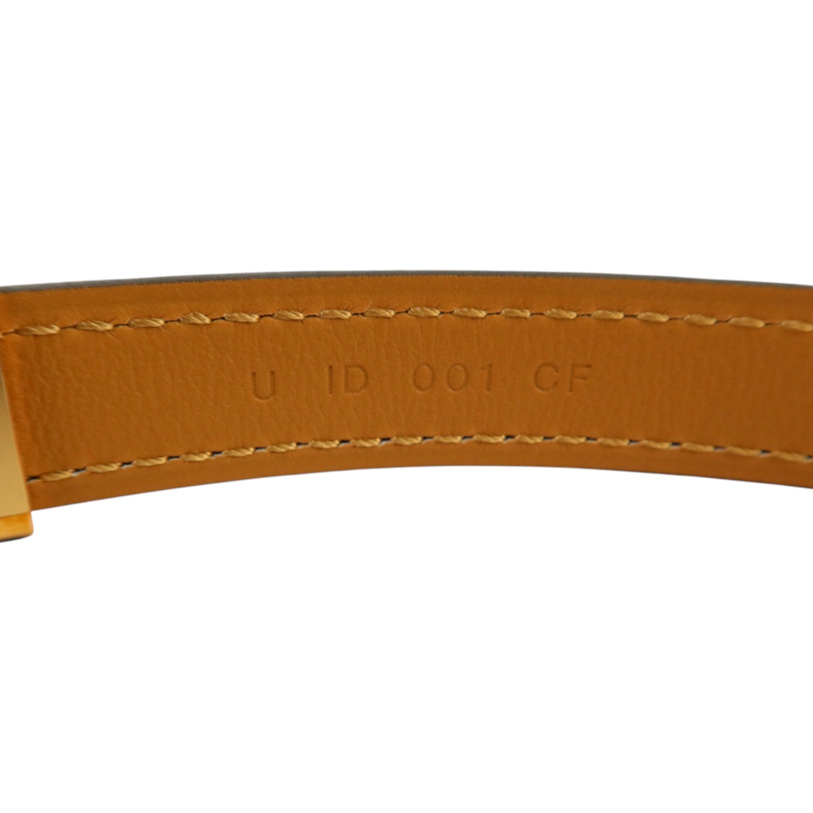 HERMES Epsom皮革Belt金扣皮革Noir