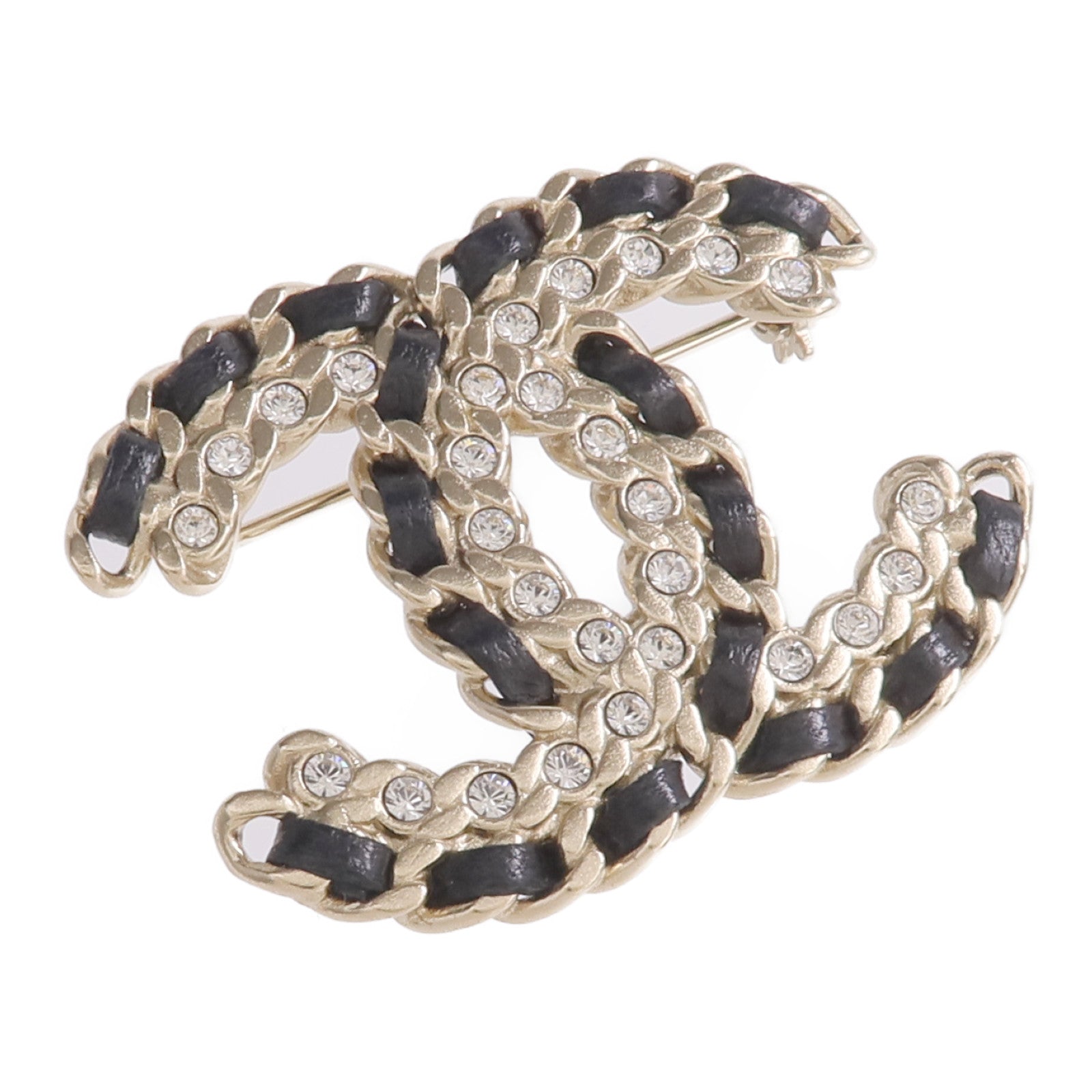 CHANEL 金屬/羊皮皮革Alure CC Chain Brooch胸針