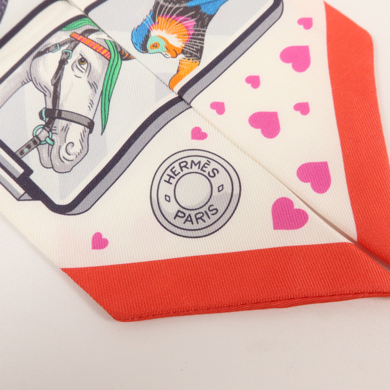 HERMES 絲質Twilly絲巾