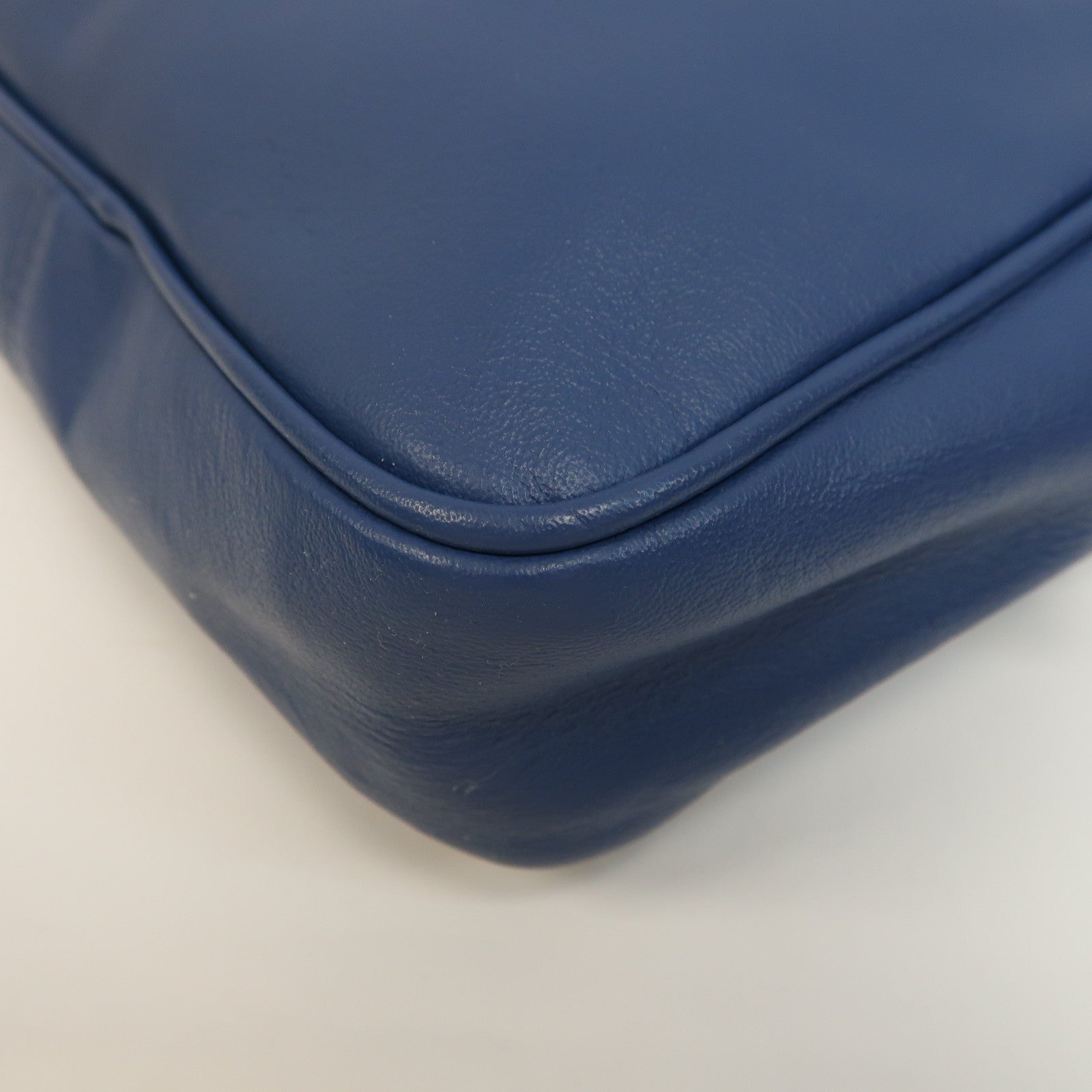 Furla 【激減優惠】牛皮皮革Shoulder Bag金扣肩背袋藍色