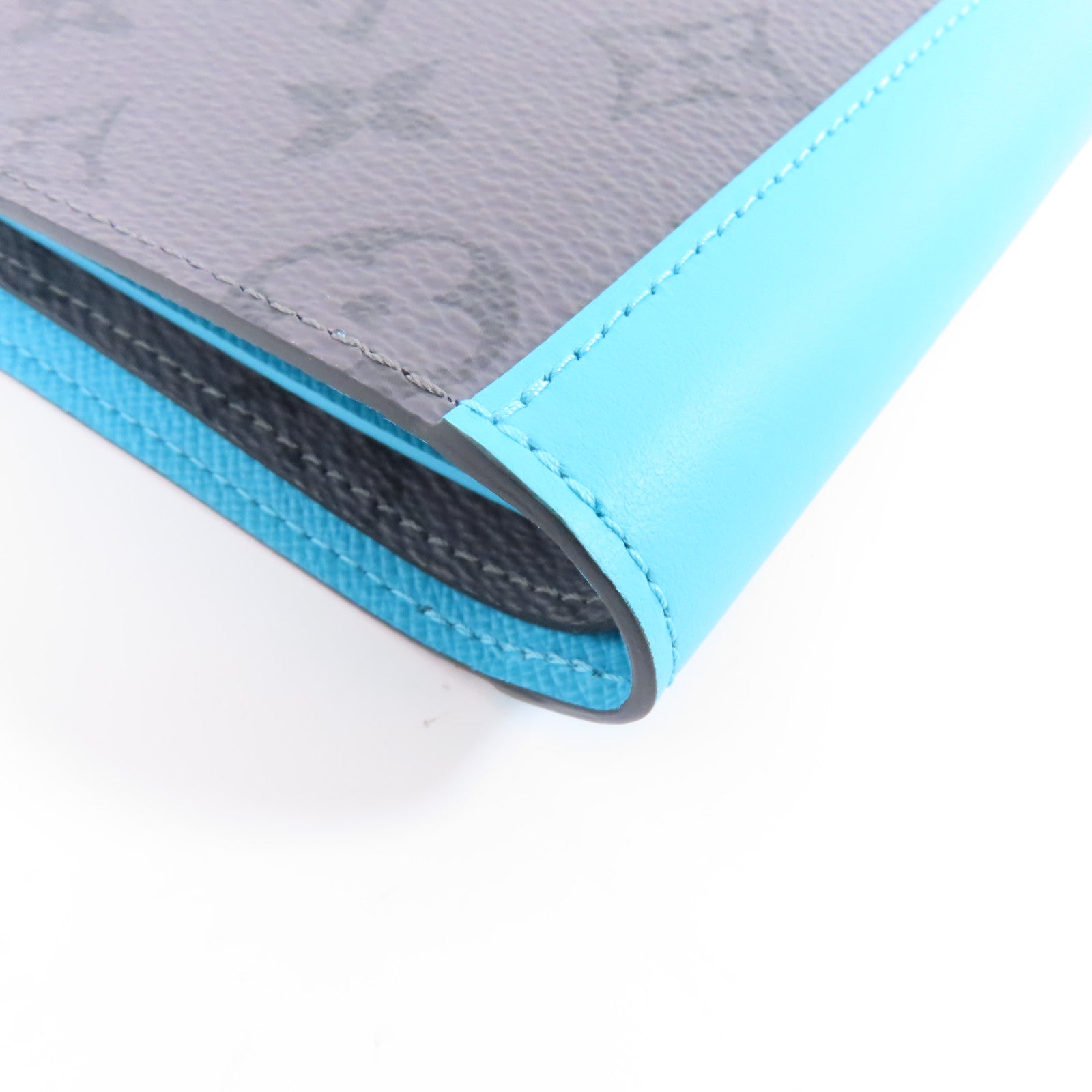 LOUIS VUITTON Monogram Eclipse Reverse Wallet錢包灰色/藍色