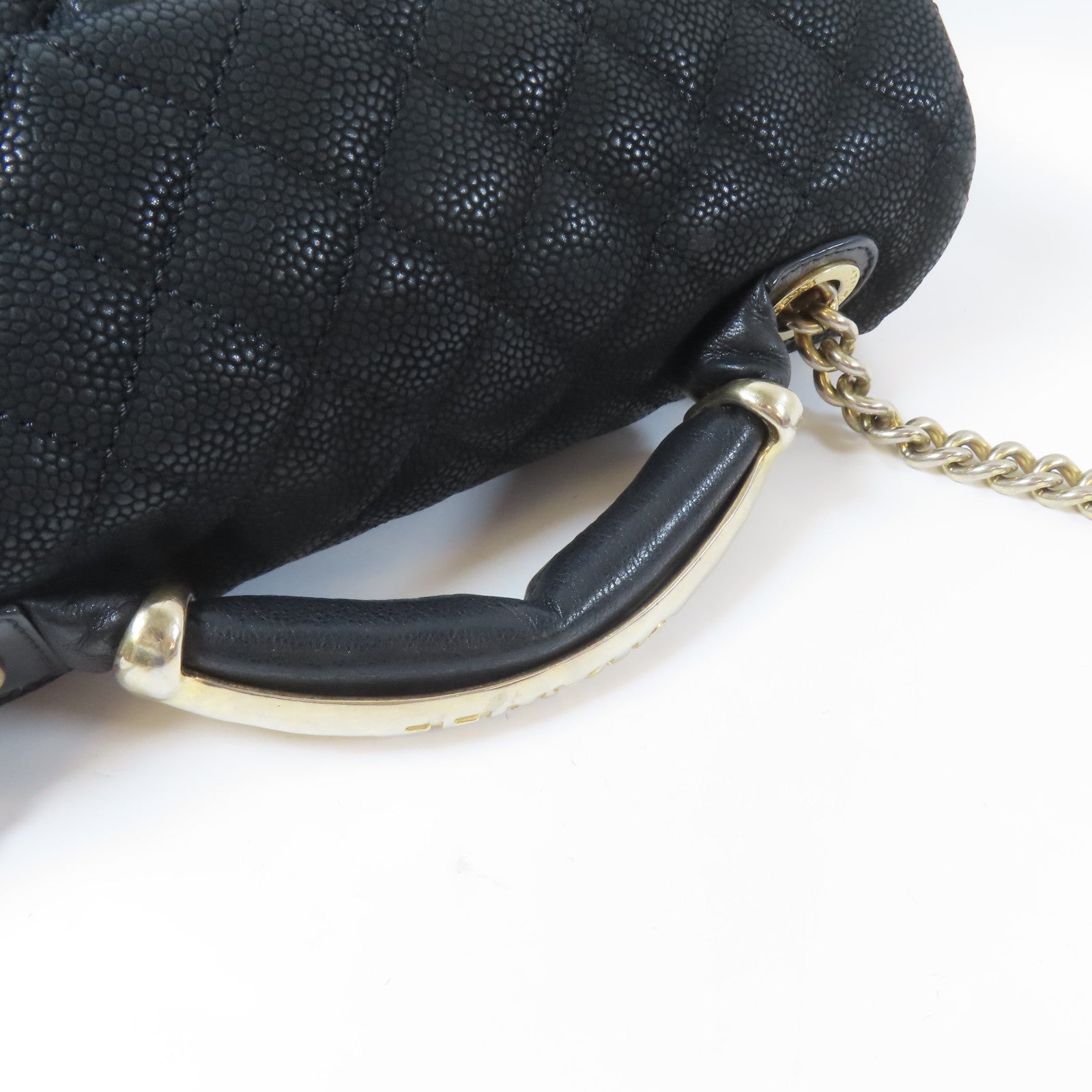 CHANEL 【激減優惠】牛皮皮革Chain Shoulder Bag金扣鏈帶手挽肩背兩用袋