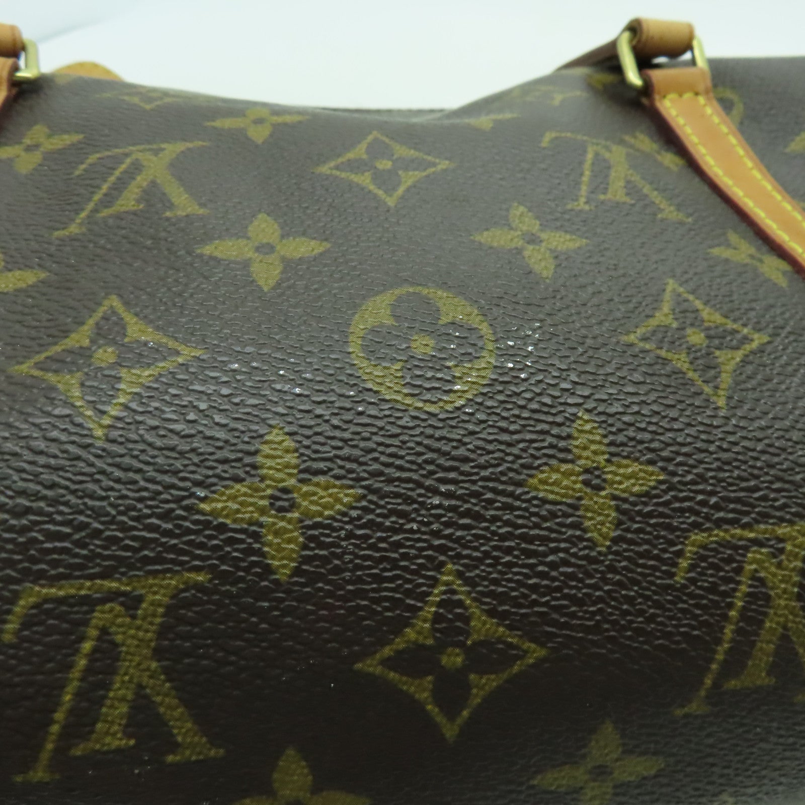 LOUIS VUITTON 【清倉大減價】Monogram Papillon GM金扣肩背袋啡色