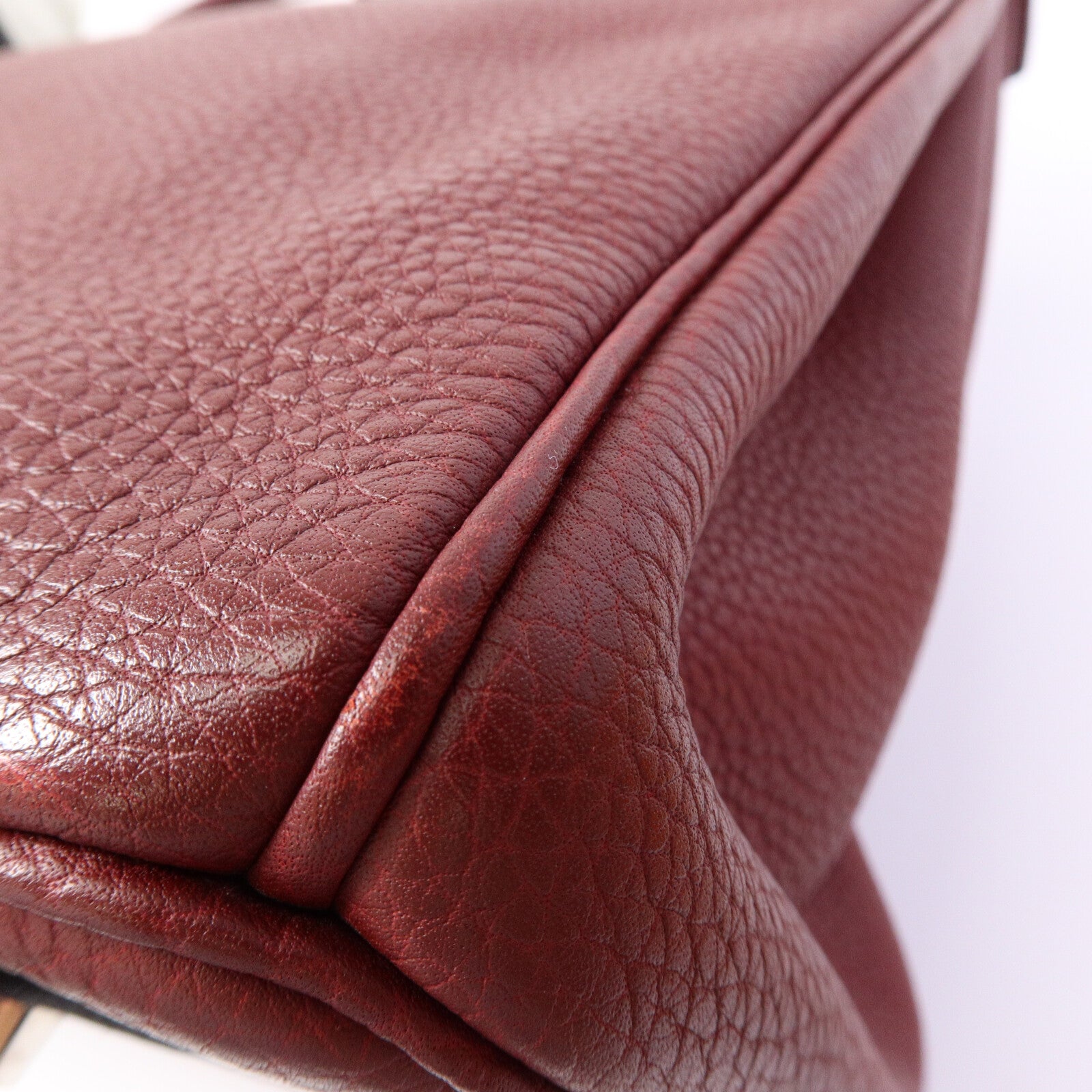 HERMES Togo皮革Birkin 35手挽袋Rouge H Buffalo
