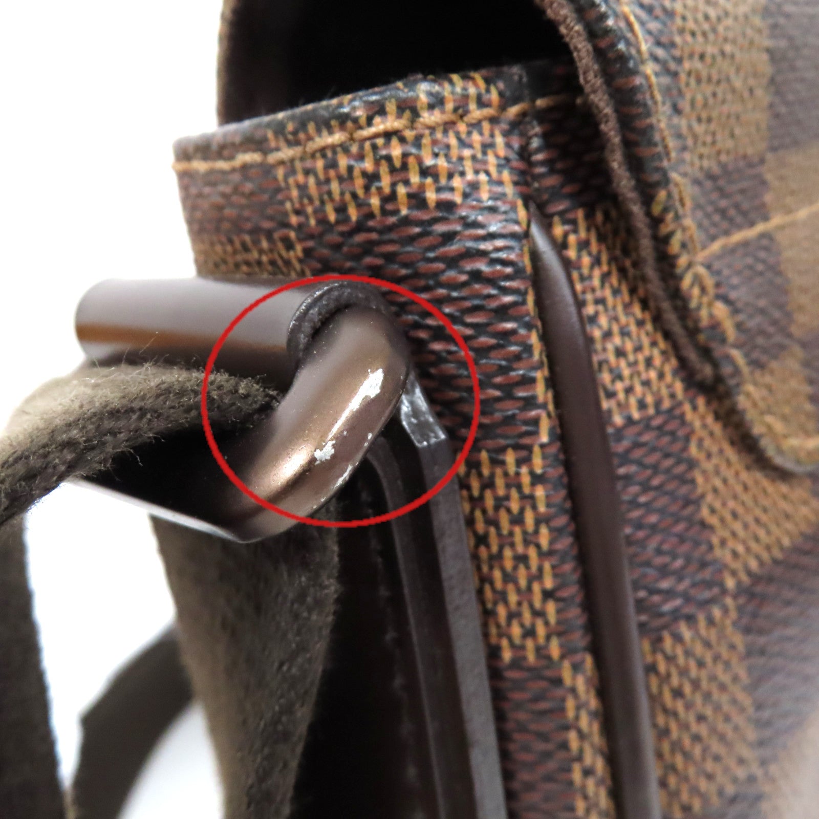 LOUIS VUITTON Damier Ebene Brooklyn MM Shoulder Bag肩背袋啡色