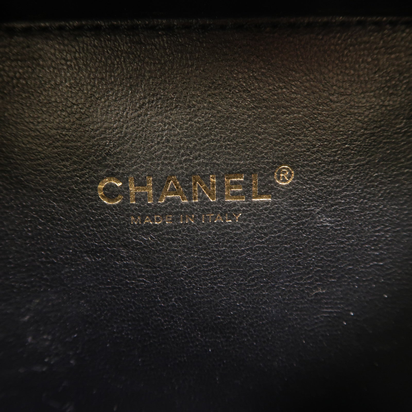 CHANEL 牛皮皮革Vanity Case金扣手挽肩背兩用袋