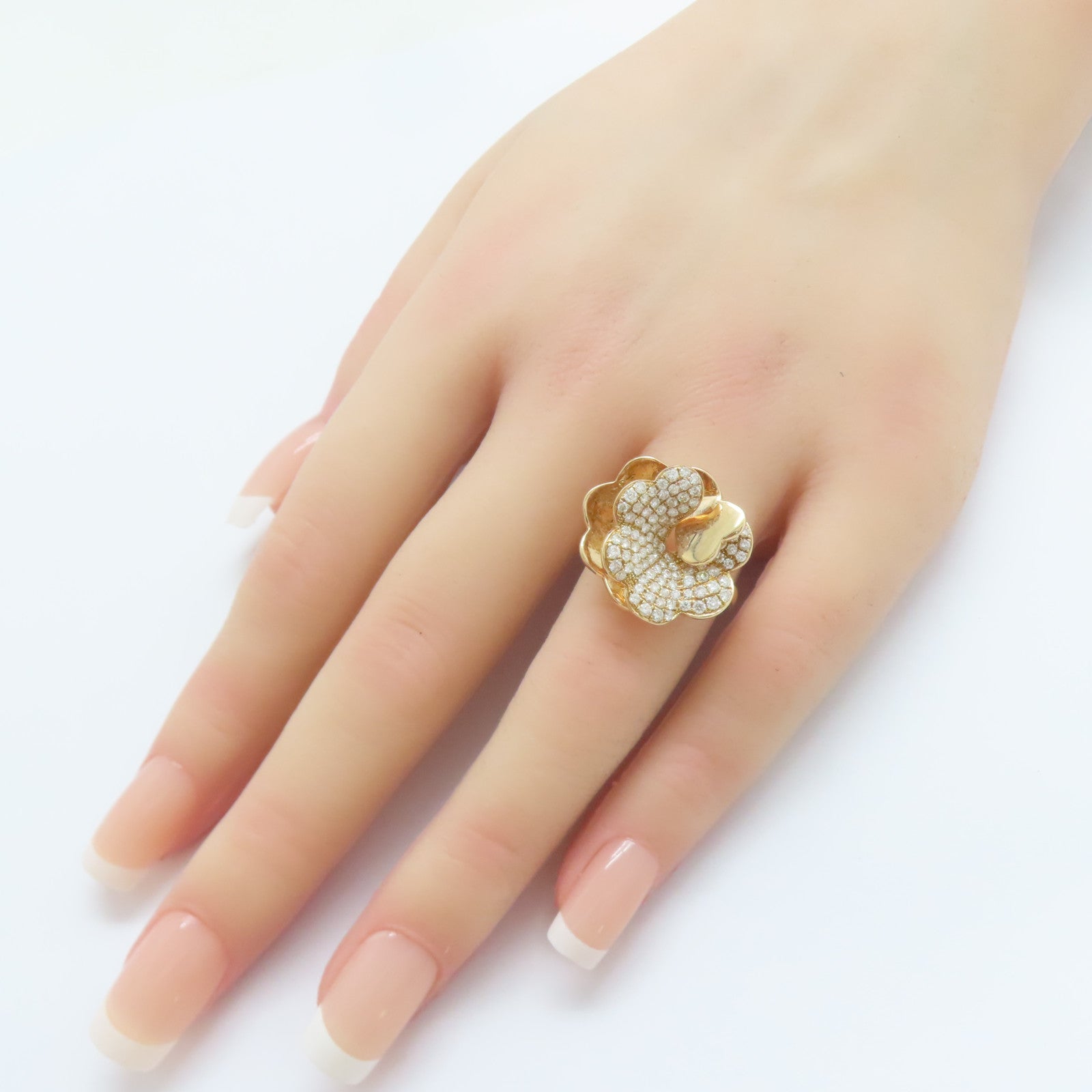 JEWELRY 18K玫瑰金Diamond Ring 1.00ct鑽石戒指US#6.75