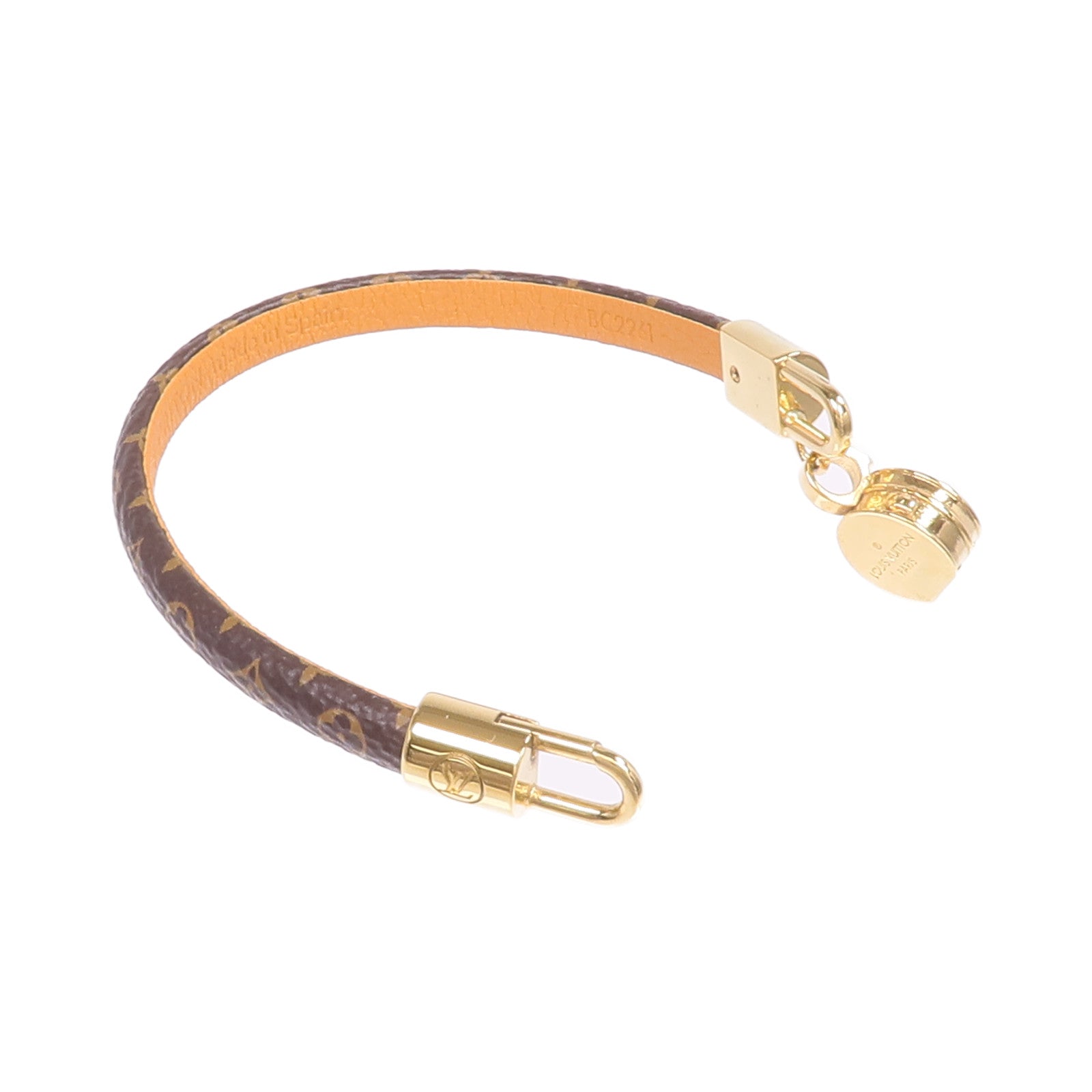 LOUIS VUITTON Monogram Tribute Bracelet金扣手帶