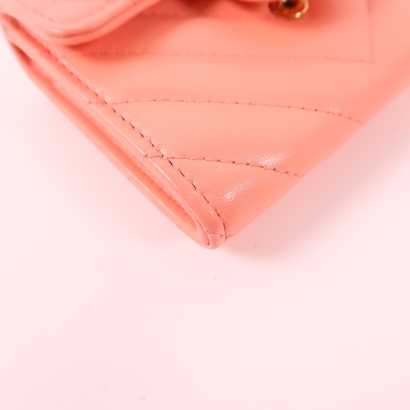 CHANEL 牛皮皮革Card Case金扣卡片套