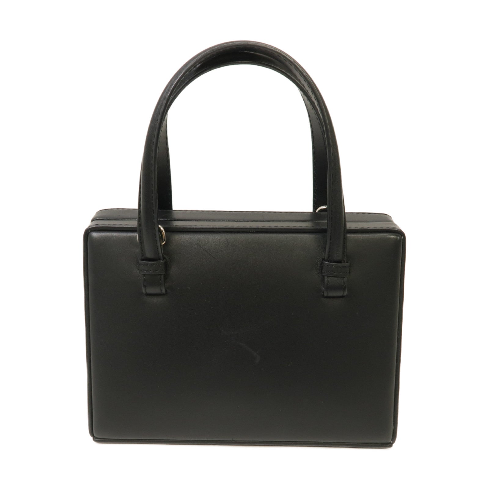 LOEWE 【激減優惠】牛皮皮革Postal 2 Way Shoulder Bag銀扣手挽肩背兩用袋黑色