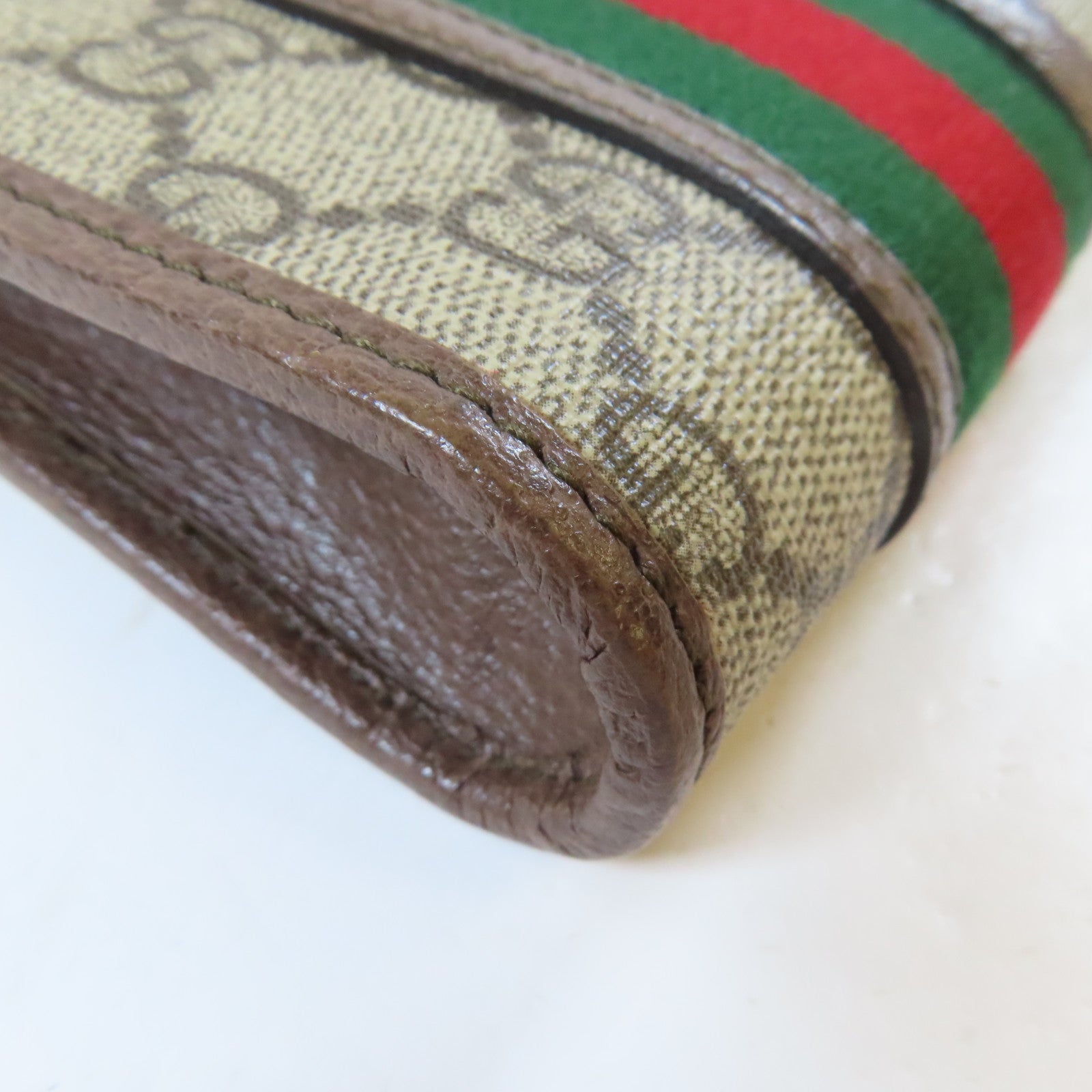 GUCCI 【激減優惠】塗層帆布Ophidia GG Mini Shoulder Bag金扣肩背袋啡色