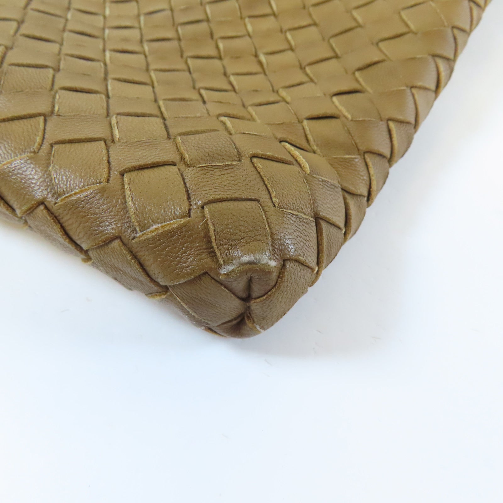 BOTTEGA VENETA 織紋皮革Shoulder Bag肩背袋啡色
