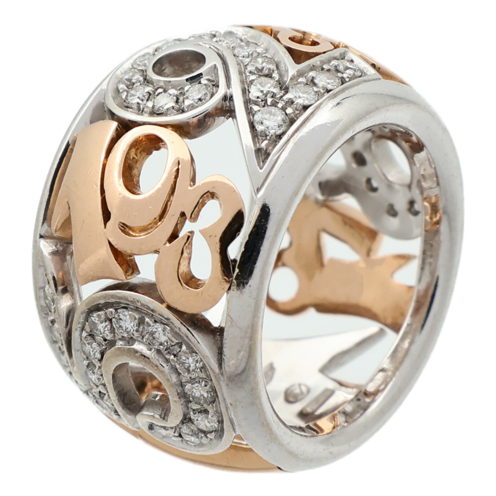 JEWELRY 18K白金/玫瑰金Diamond Ring鑽石戒指US#5