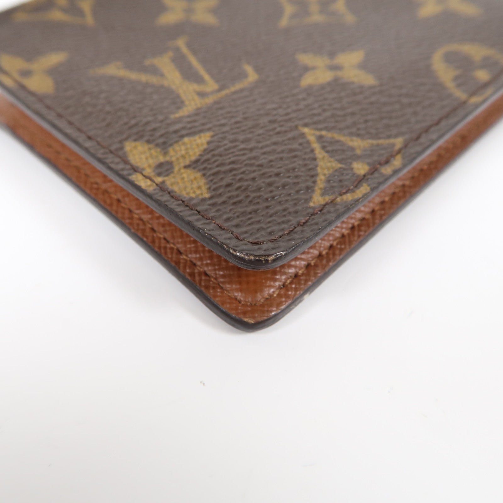 LOUIS VUITTON Monogram Multiple Wallet折疊錢包啡色