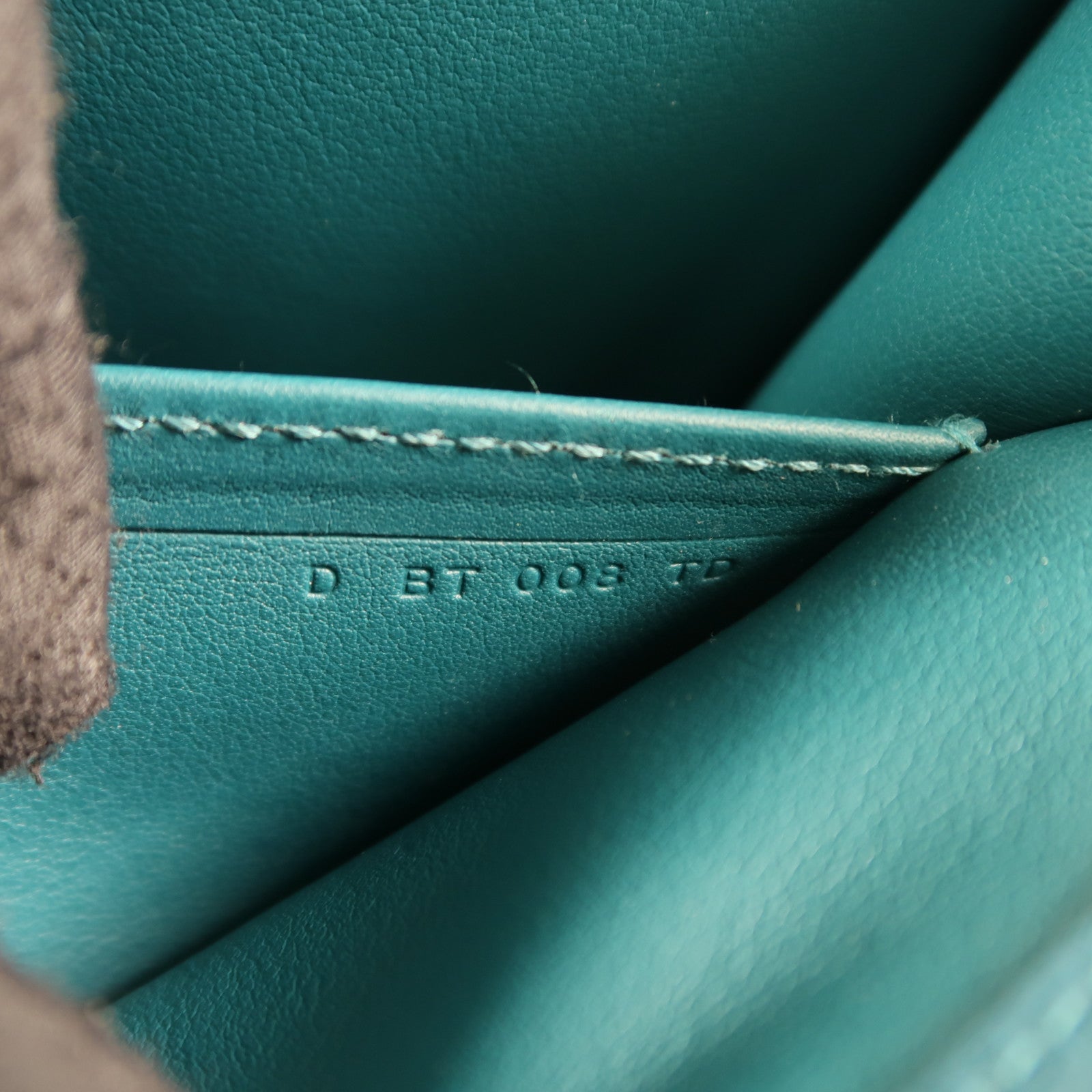 HERMES Clemence皮革Saut 25銀扣肩背袋Vert Bosphore