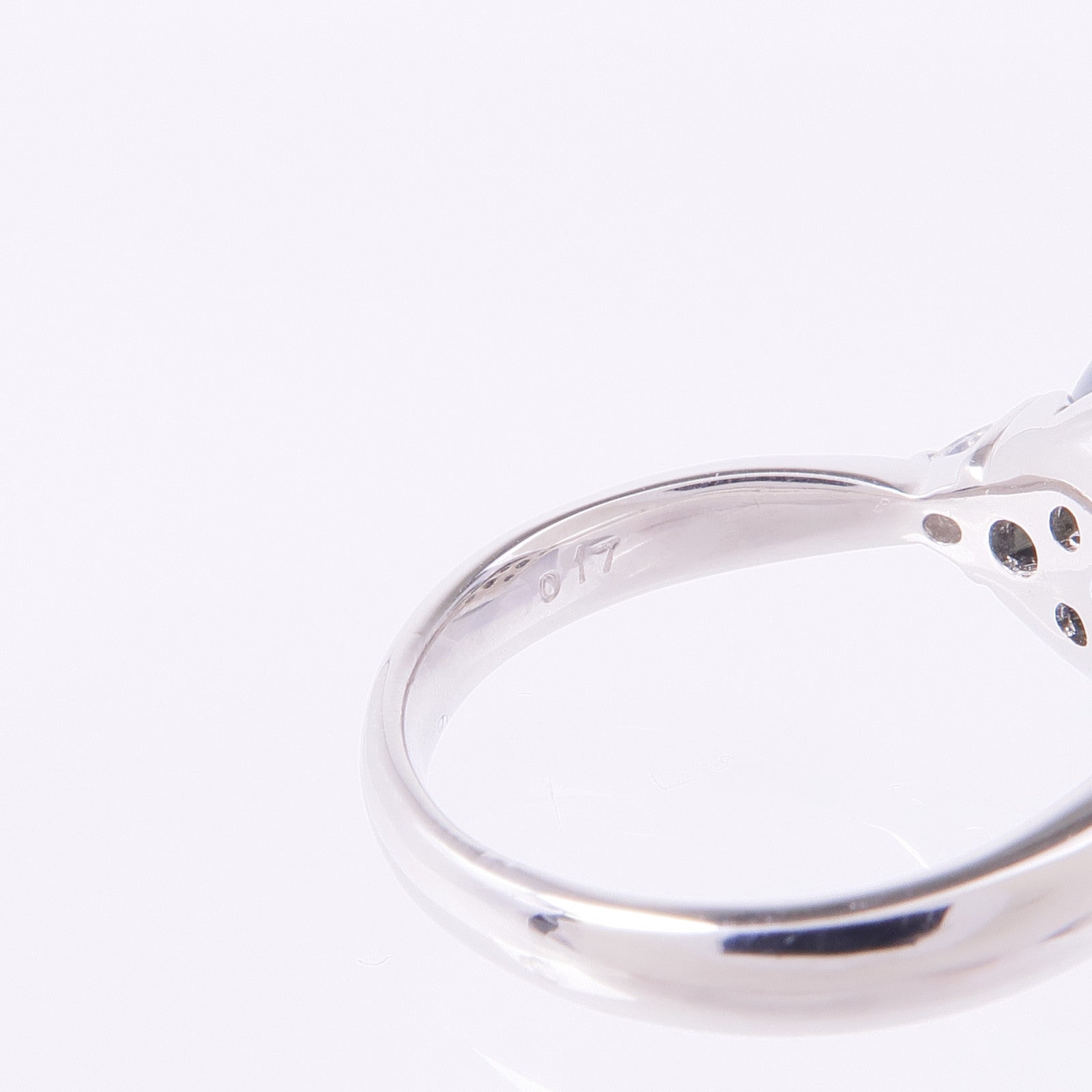 JEWELRY PT900鉑金Black Pearl Diamond Ring黑珍珠/鑽石戒指US#5.5