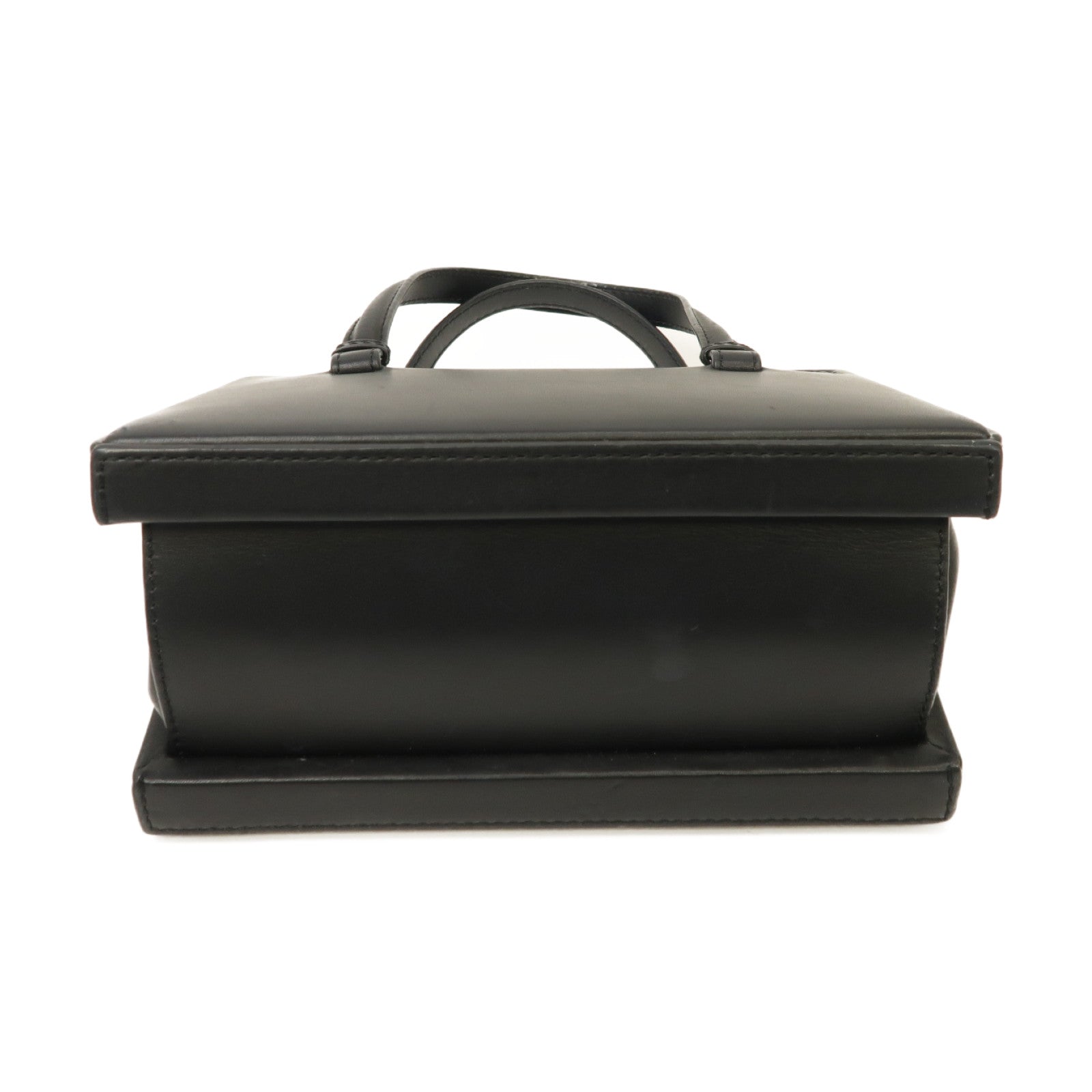 LOEWE 【激減優惠】牛皮皮革Postal 2 Way Shoulder Bag銀扣手挽肩背兩用袋黑色