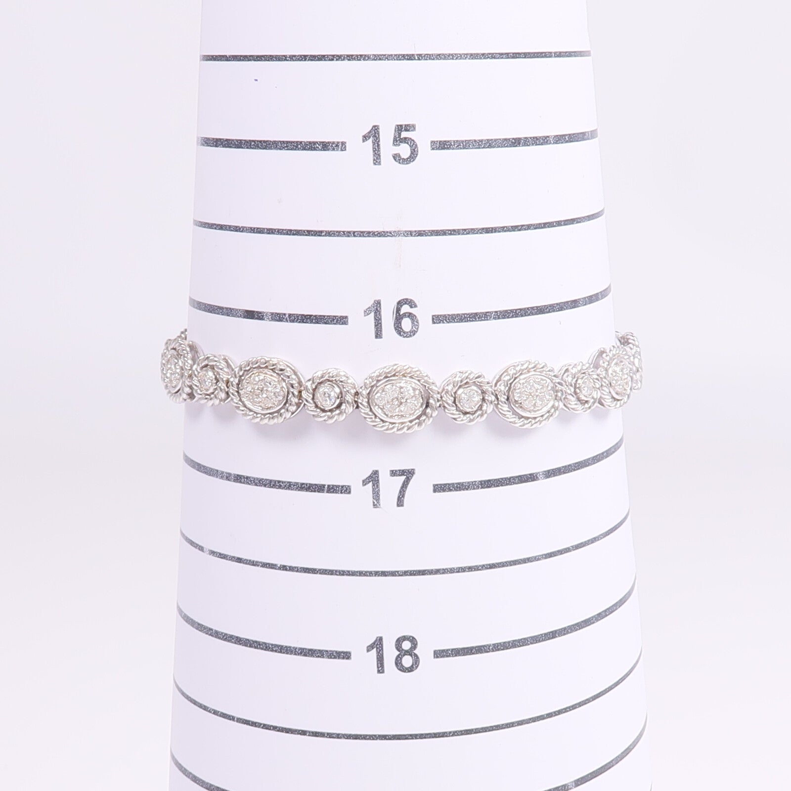 JEWELRY 18K白金Diamond Bracelet鑽石手鏈