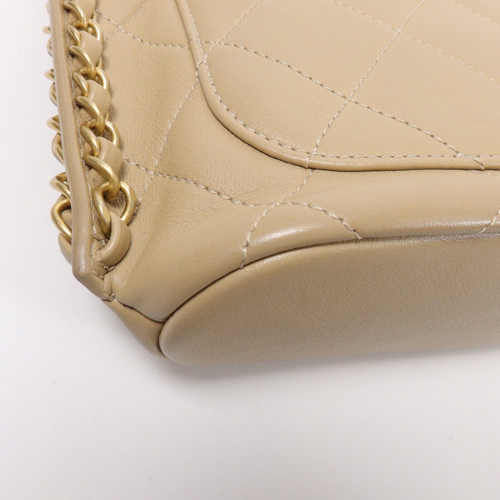 CHANEL 牛皮皮革Chain Shoulder Bag鏈帶肩背袋